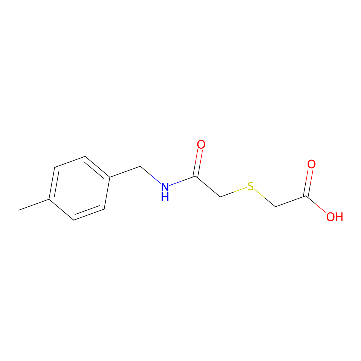 2-({2-[(4-Methylbenzyl)amino]-2-oxoethyl}sulfanyl)acetic acid molecular structure, CAS 338421-46-8