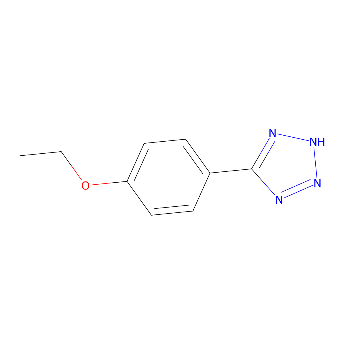 5-(4-ethoxyphenyl)-2H-tetrazole molecular structure, CAS 338426-38-3