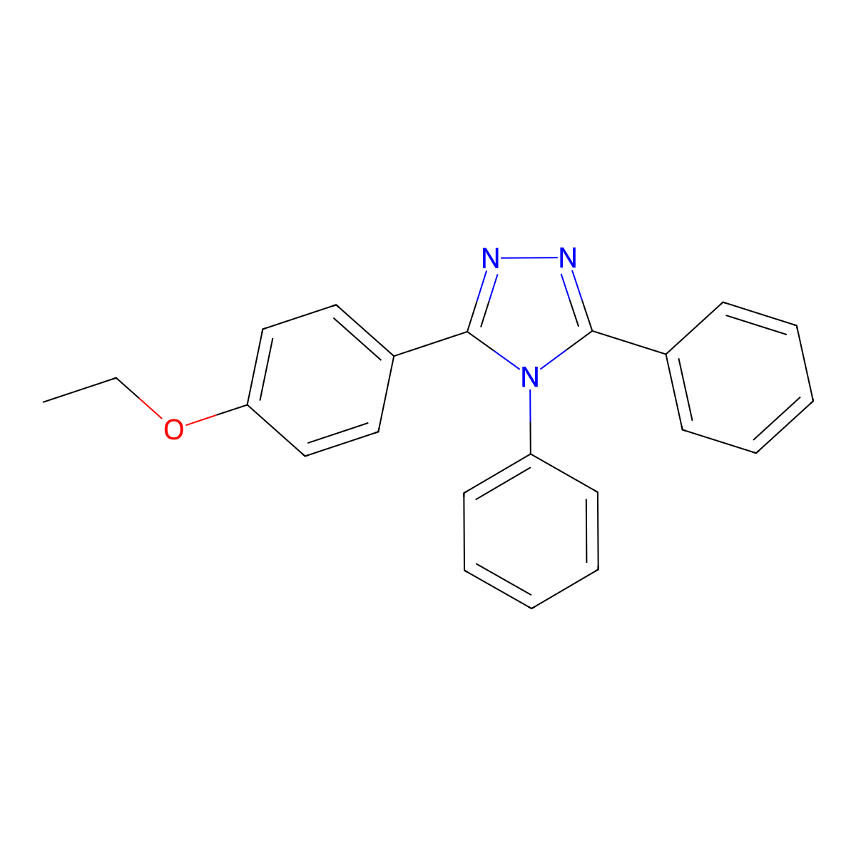 3-(4-Ethoxy-phenyl)-4,5-diphenyl-4H-[1,2,4]triazole molecular structure, CAS 338426-39-4
