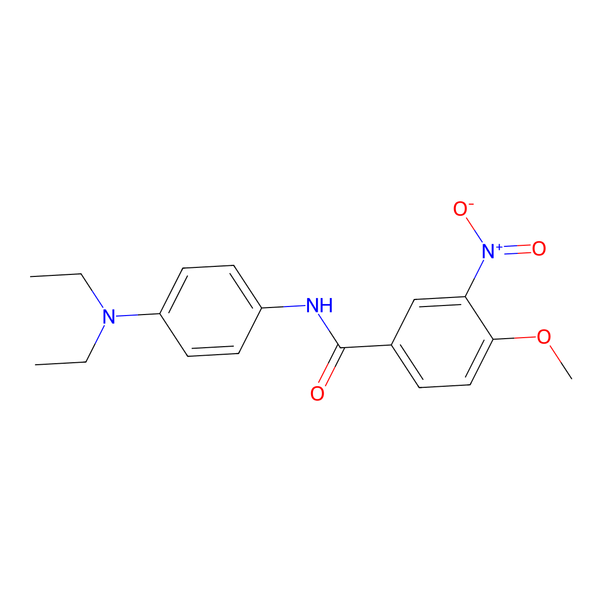 N-[4-(diethylamino)phenyl]-4-methoxy-3-nitrobenzamide molecular structure, CAS 338430-54-9