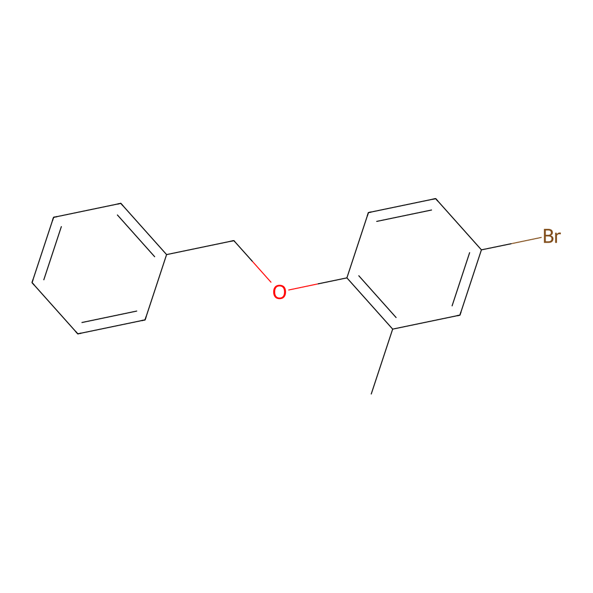 1-(Benzyloxy)-4-bromo-2-methylbenzene molecular structure, CAS 338454-32-3