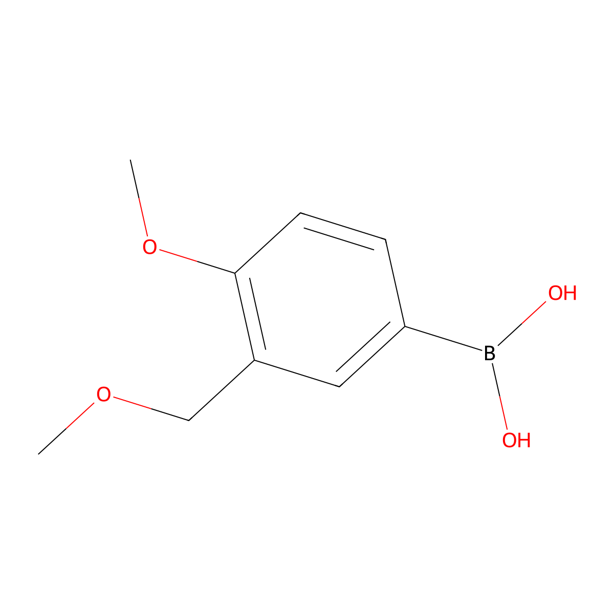 [4-Methoxy-3-(methoxymethyl)phenyl]boronic acid molecular structure, CAS 338454-42-5