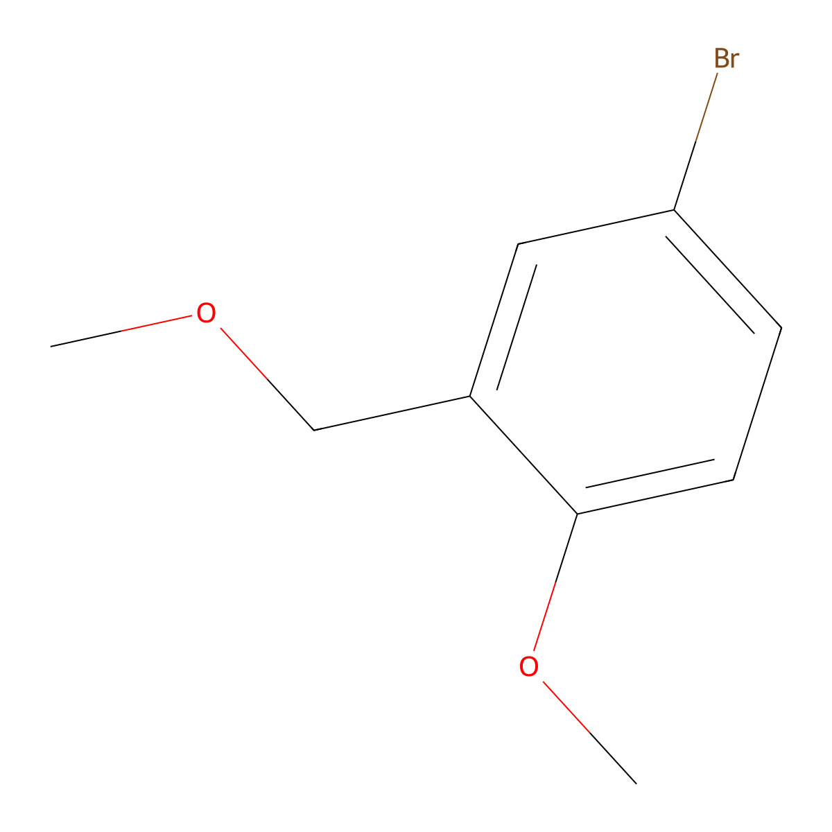 4-Bromo-1-methoxy-2-(methoxymethyl)benzene molecular structure, CAS 338454-43-6
