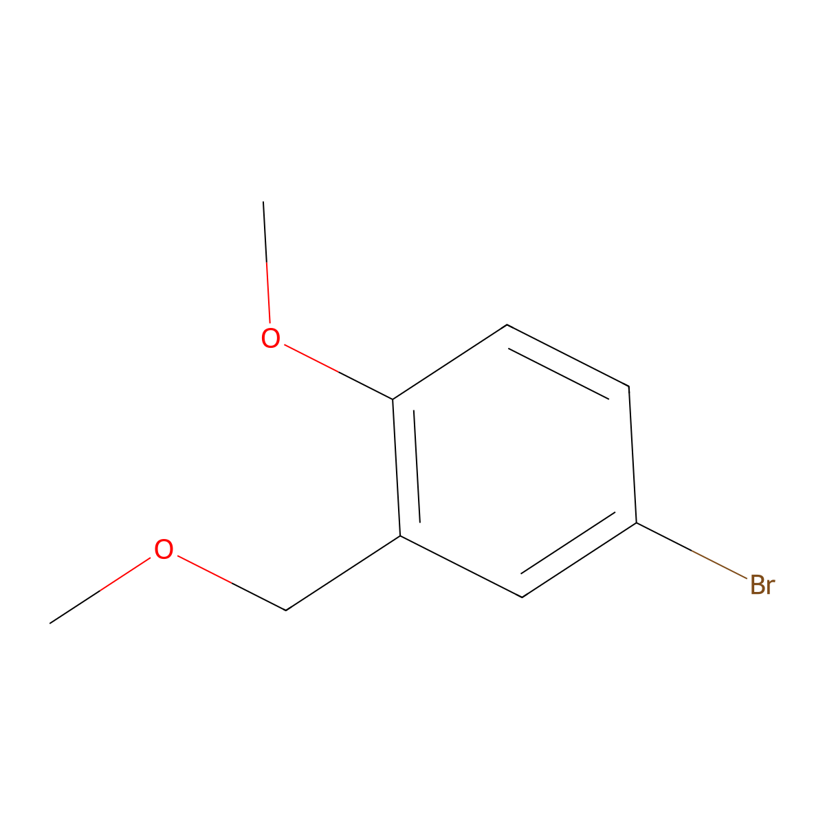 4-Bromo-1-methoxy-2-(methoxymethyl)benzene molecular structure, CAS 338454-43-6