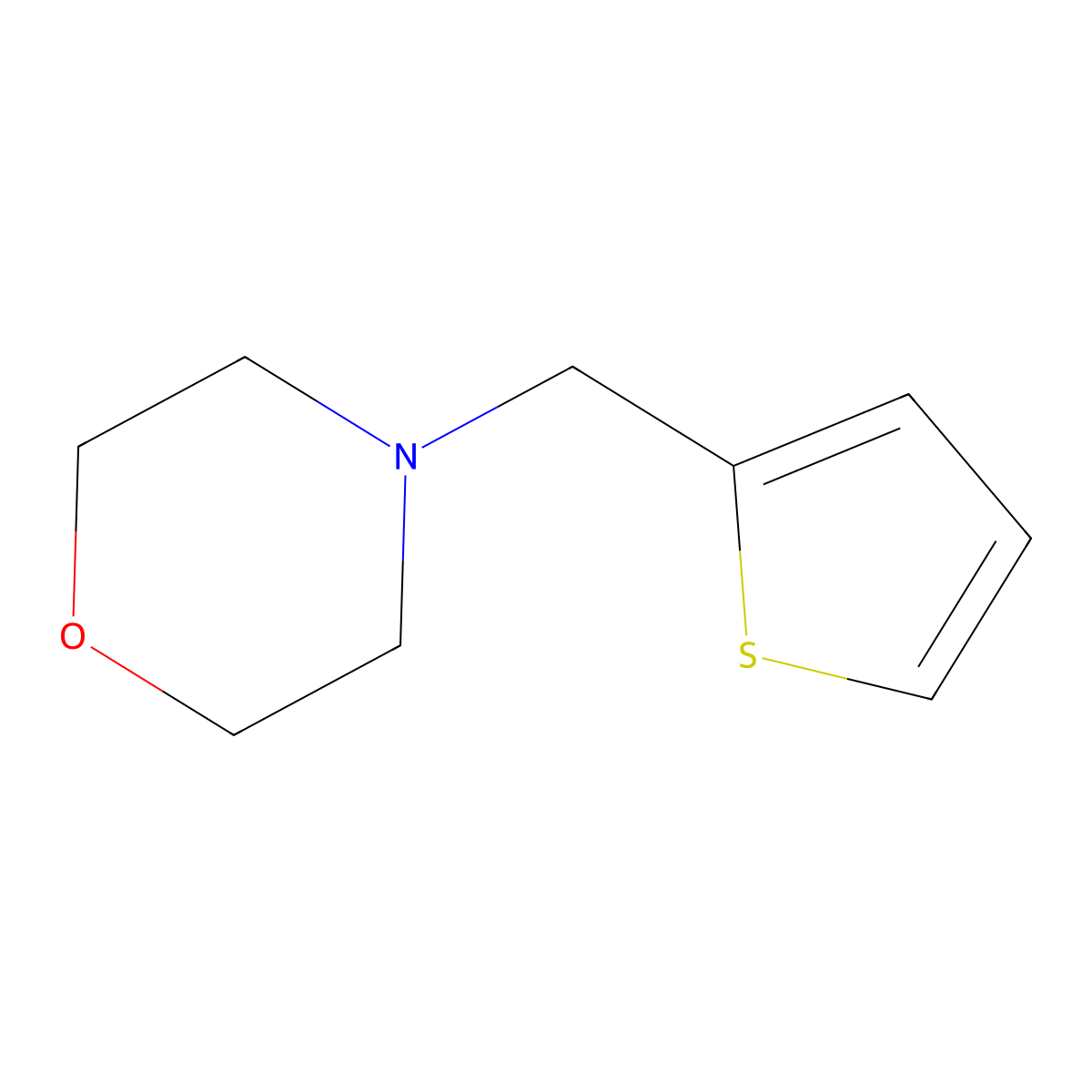 4-(Thiophen-2-ylmethyl)morpholine molecular structure, CAS 338454-48-1