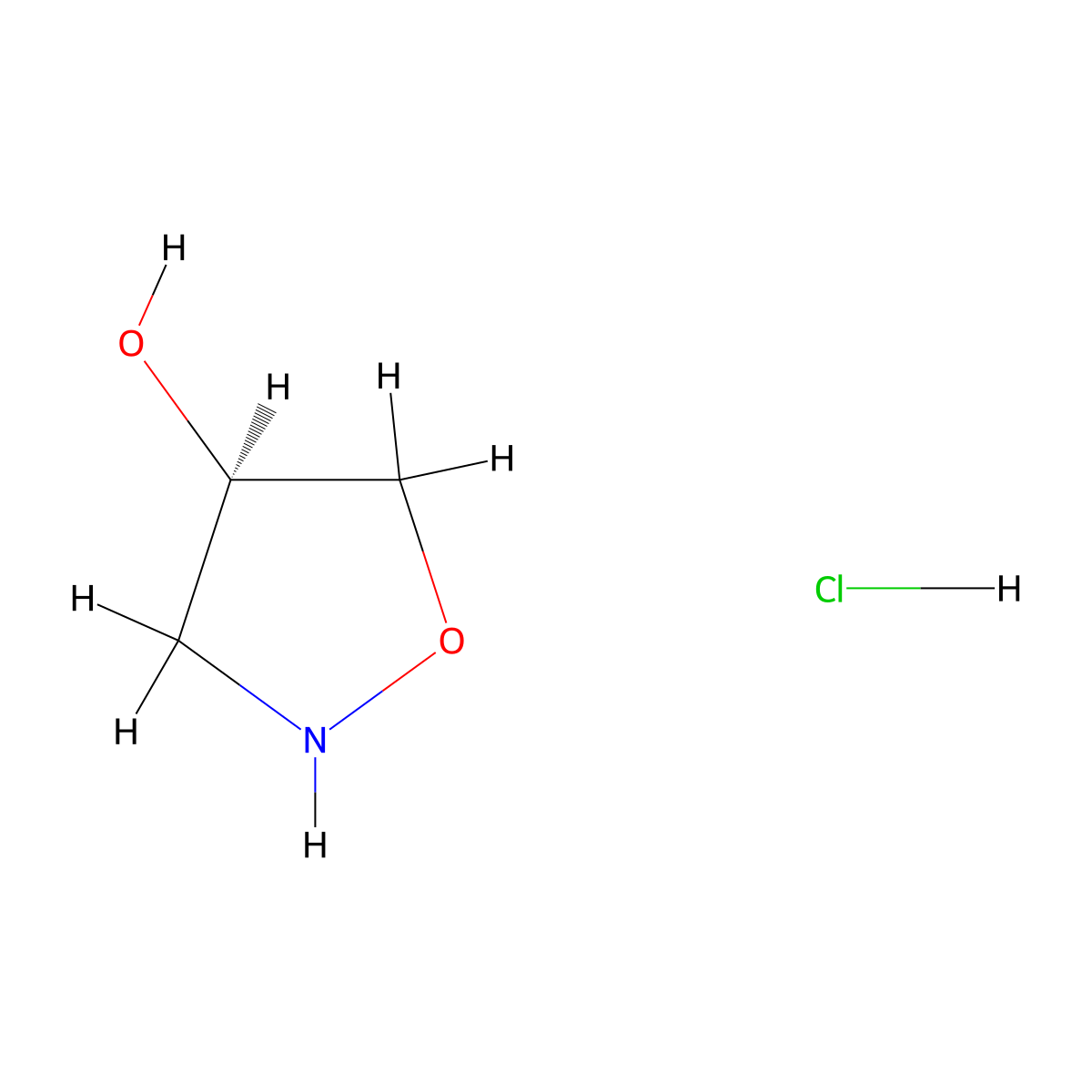 (4R)-1,2-oxazolidin-4-ol hydrochloride molecular structure, CAS 338464-48-5