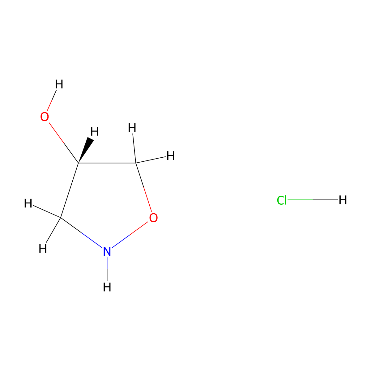 (4S)-1,2-oxazolidin-4-ol hydrochloride molecular structure, CAS 338464-55-4