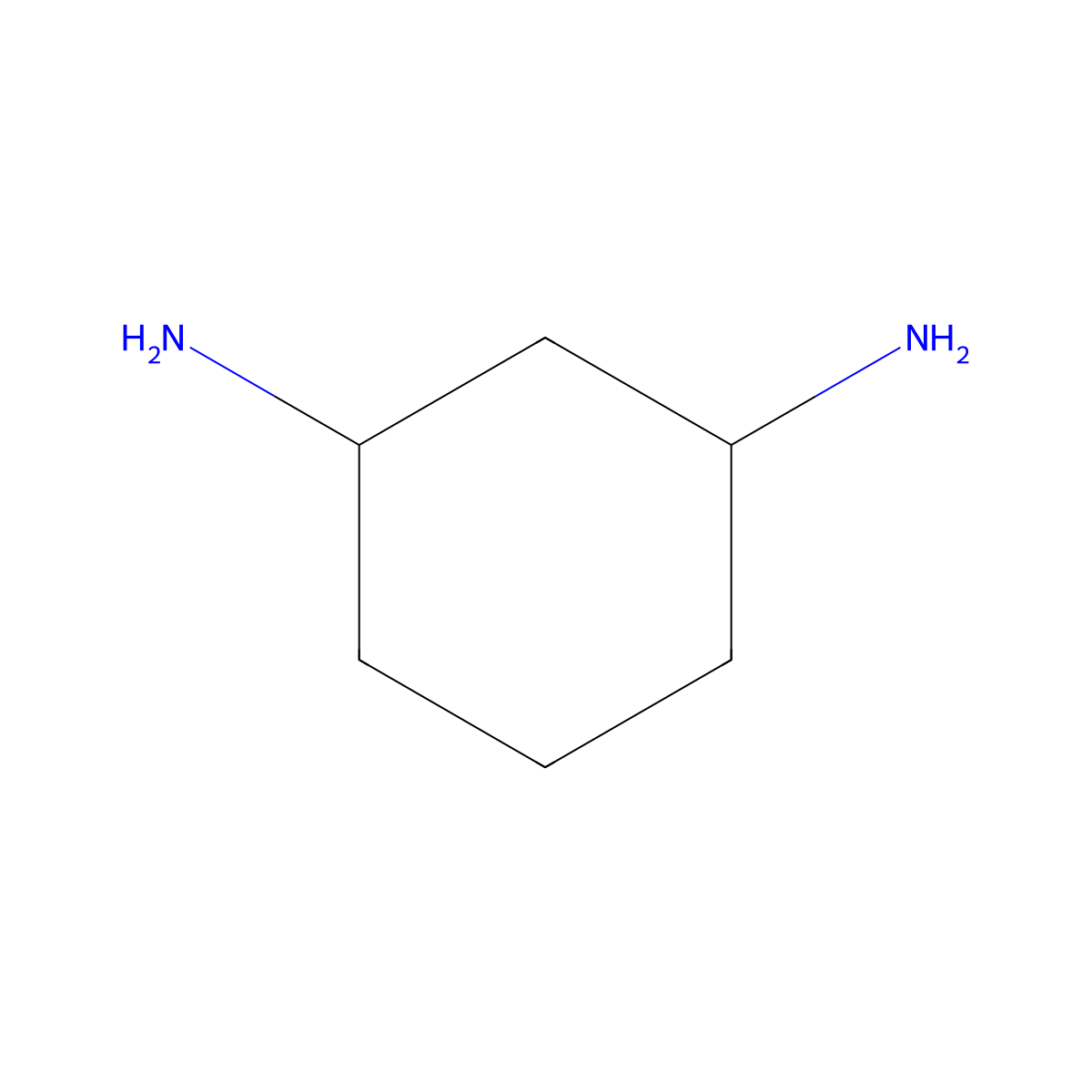 1,3-Cyclohexanediamine molecular structure, CAS 3385-21-5