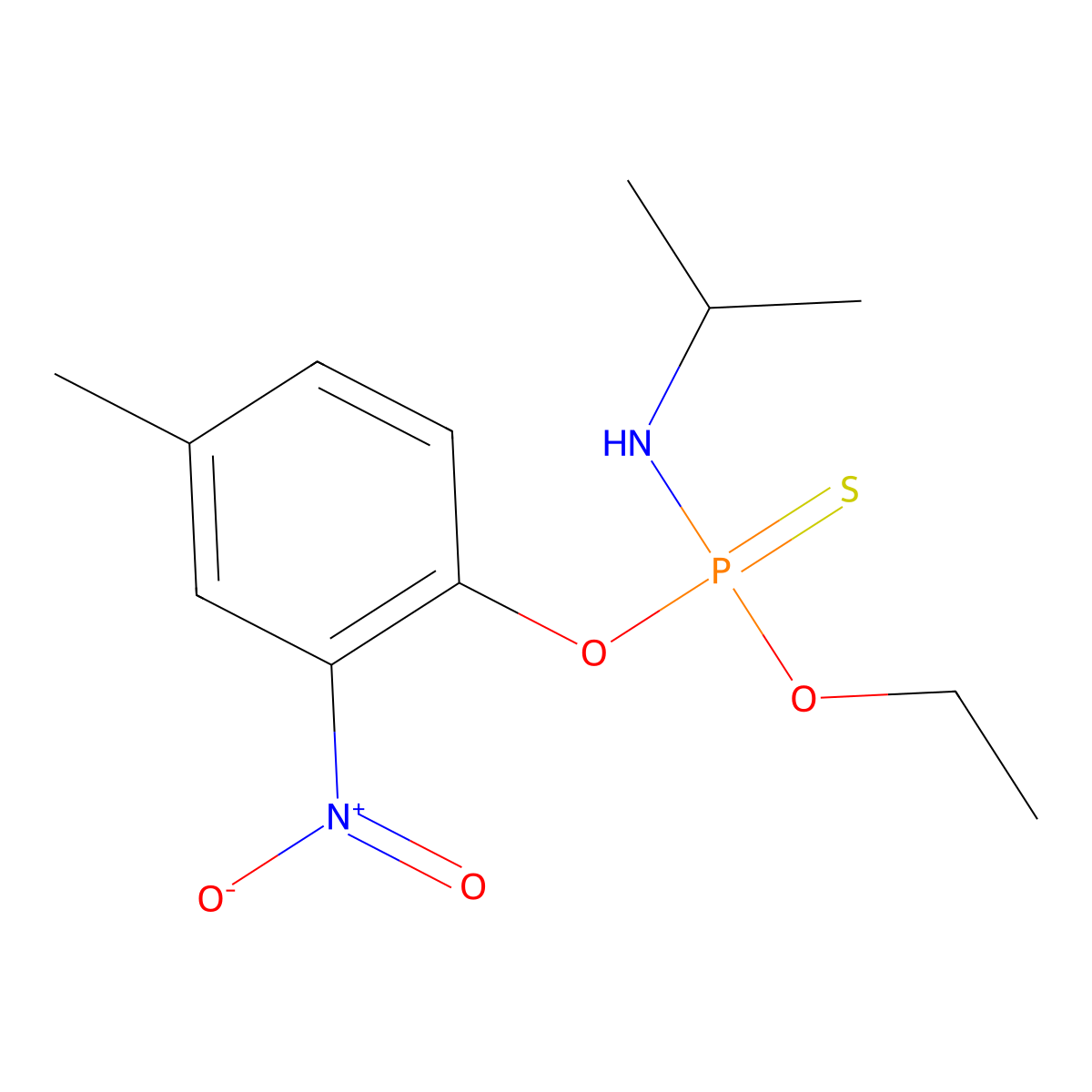Amiprophos molecular structure, CAS 33857-23-7