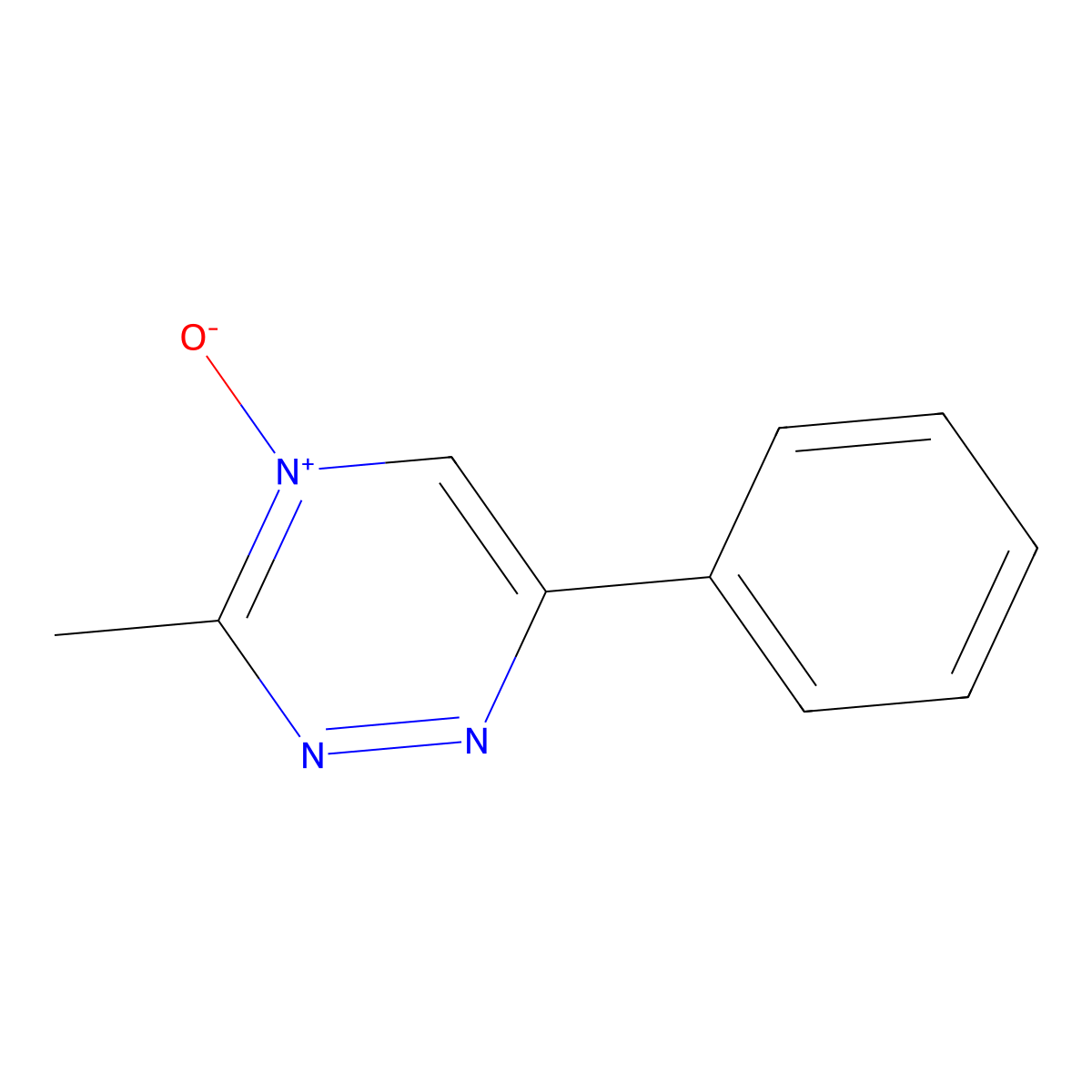 3-Methyl-6-phenyl-1,2,4-triazine 4-oxide molecular structure, CAS 33859-54-0