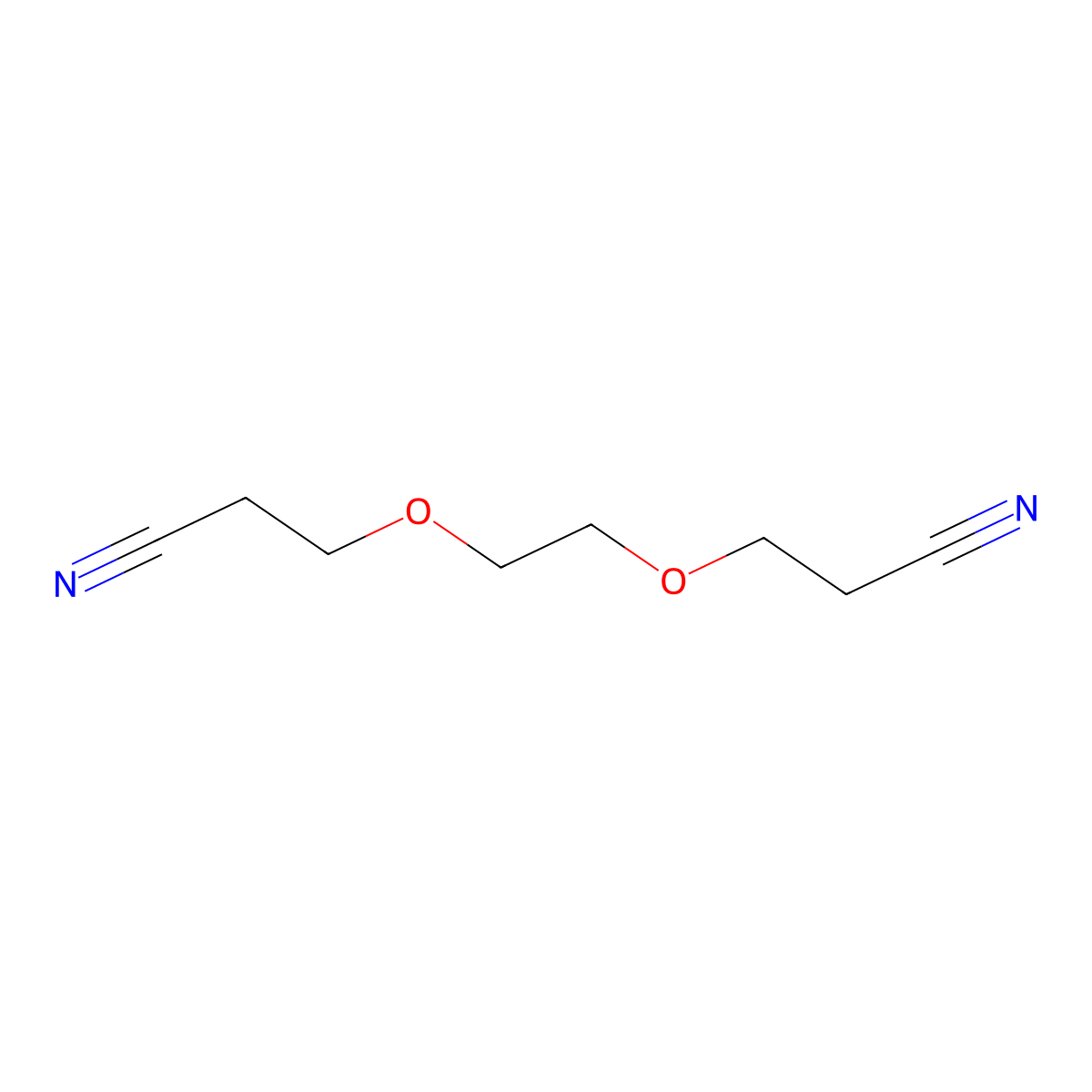3,3'-(Ethylenedioxy)dipropiononitrile molecular structure, CAS 3386-87-6