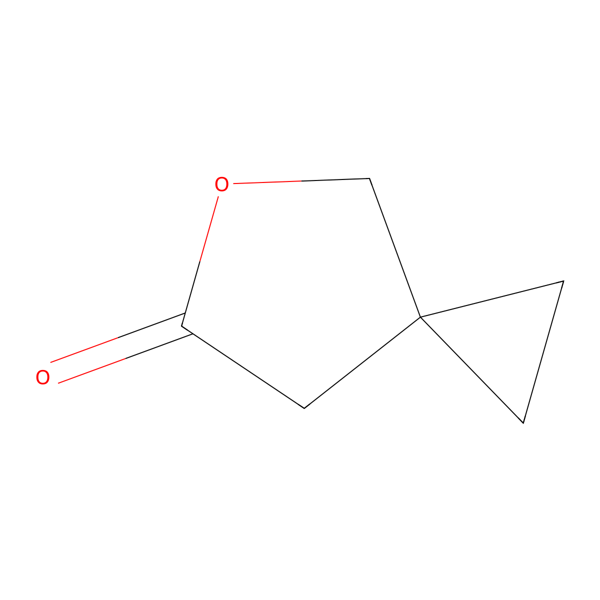 5-Oxaspiro[2.4]heptan-6-one molecular structure, CAS 33867-36-6