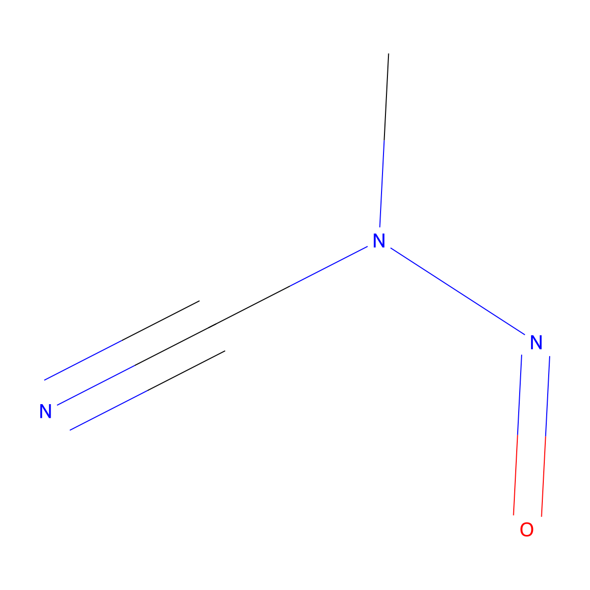 N-Methyl-N-nitrosocyanamide molecular structure, CAS 33868-17-6
