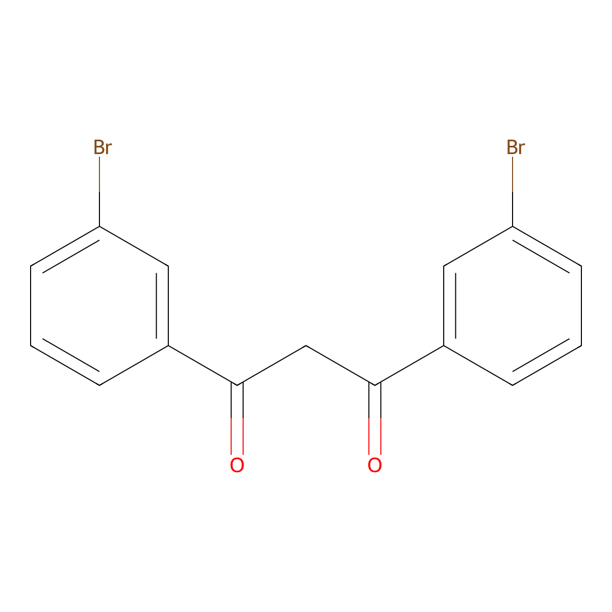 1,3-Bis(3-bromophenyl)propane-1,3-dione molecular structure, CAS 3387-25-5