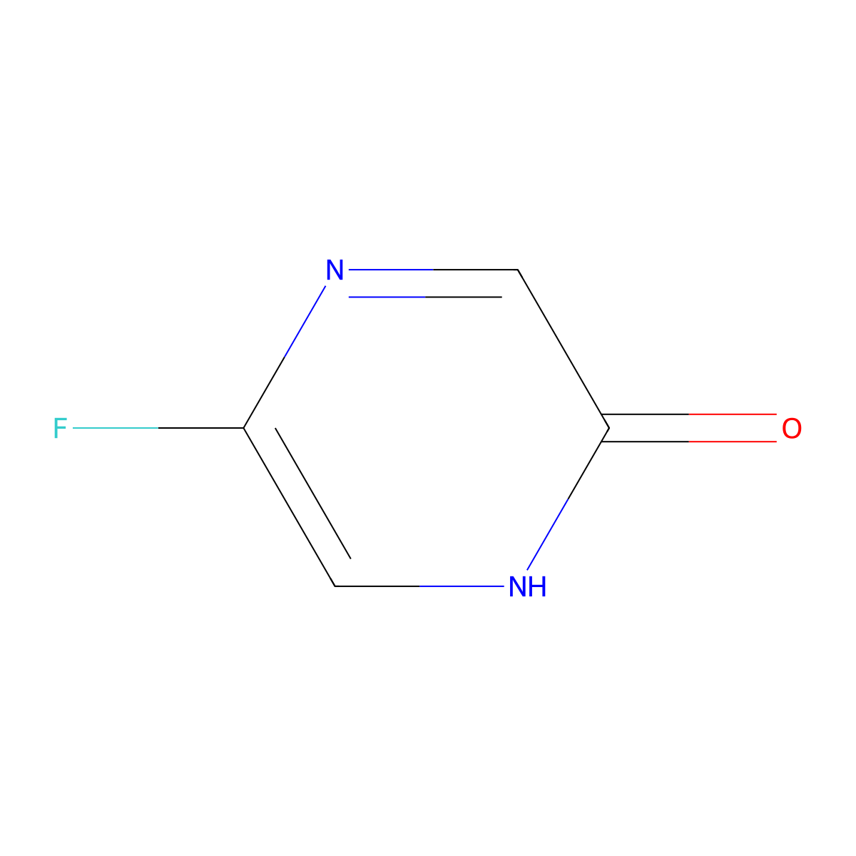 5-Fluoropyrazin-2(1H)-one molecular structure, CAS 33870-92-7