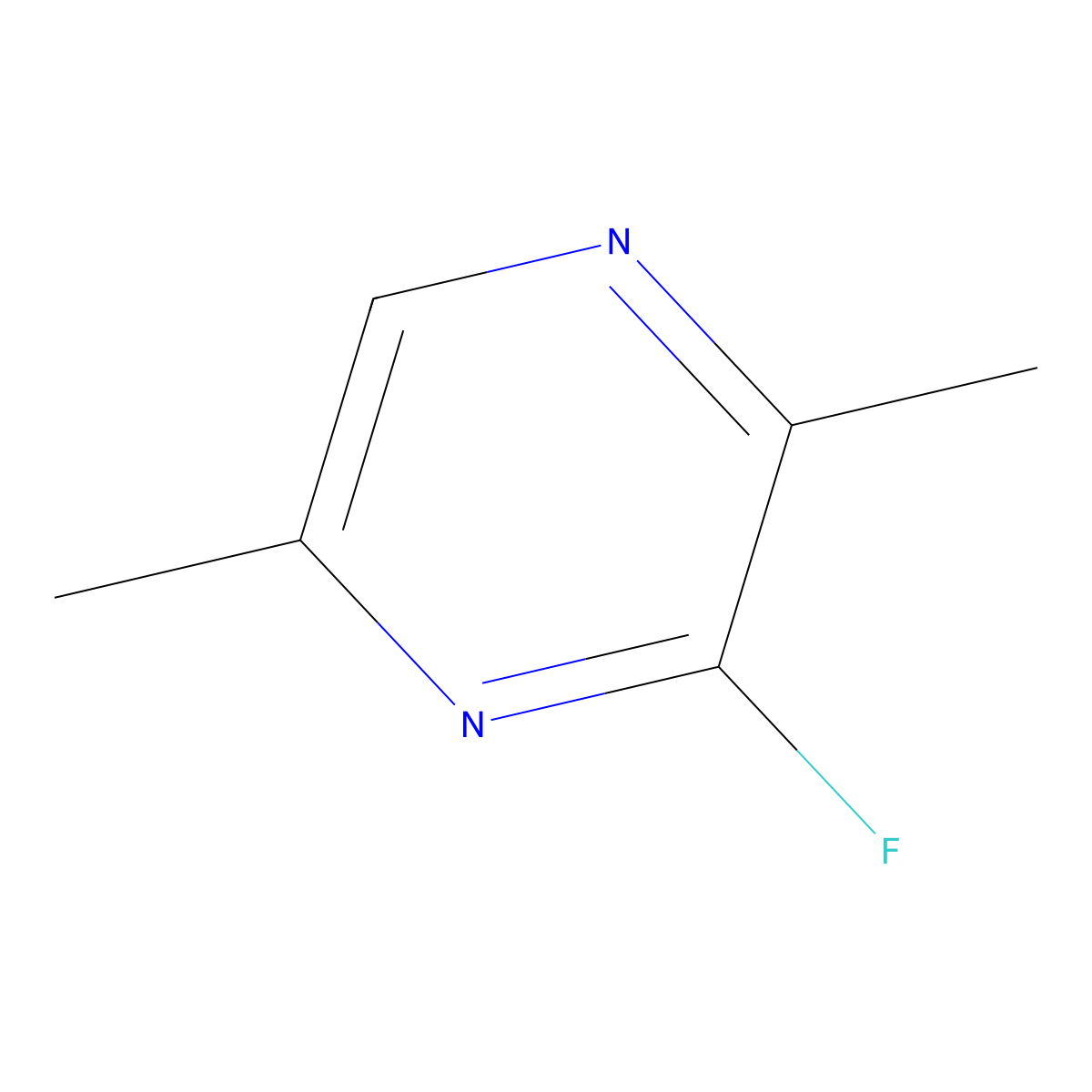 3-Fluoro-2,5-dimethylpyrazine molecular structure, CAS 33870-93-8
