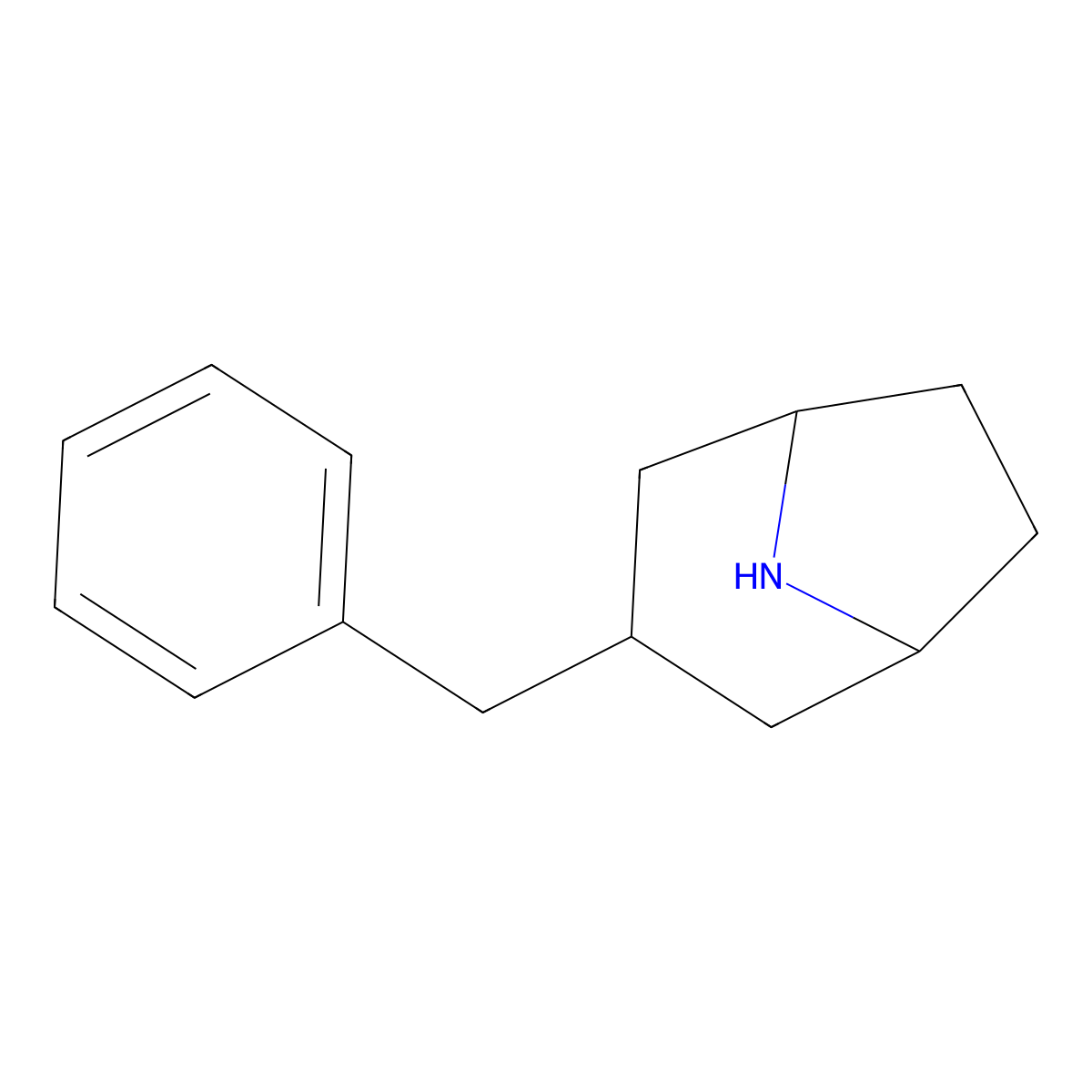 3-Benzyl-8-azabicyclo[3.2.1]octane molecular structure, CAS 338733-58-7