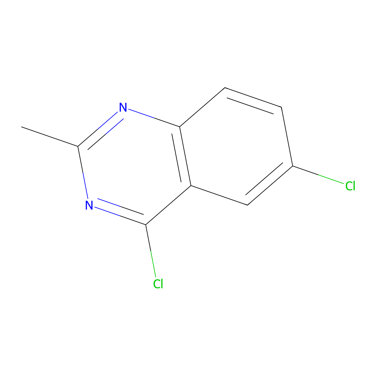 4,6-Dichloro-2-methylquinazoline molecular structure, CAS 338739-44-9