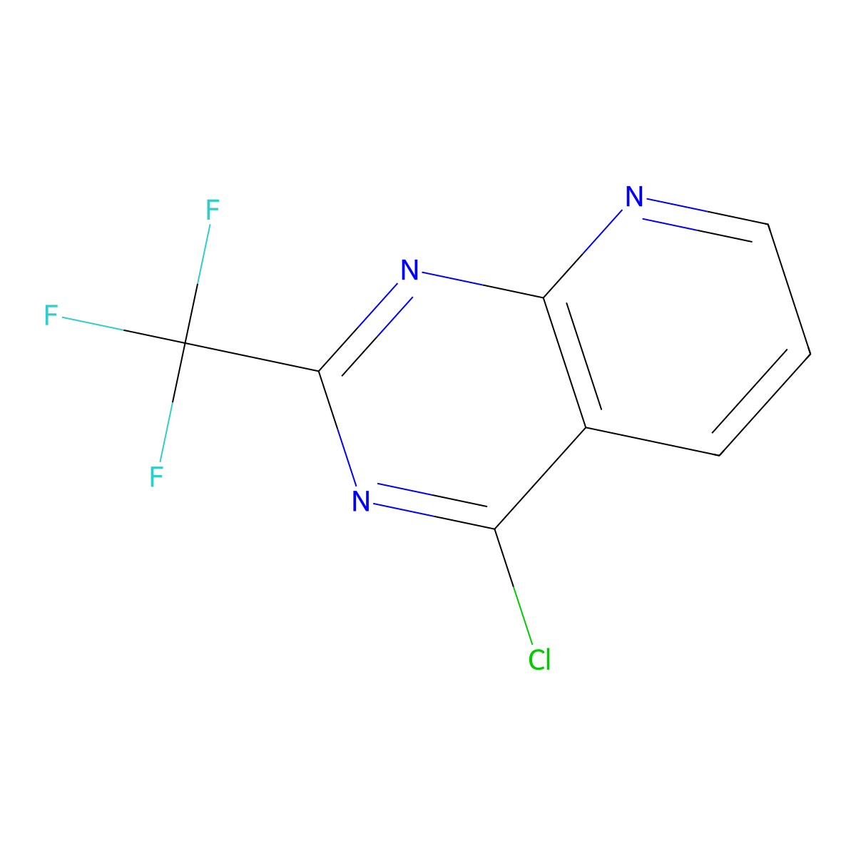 4-Chloro-2-(trifluoromethyl)pyrido[2,3-d]pyrimidine molecular structure, CAS 338739-98-3