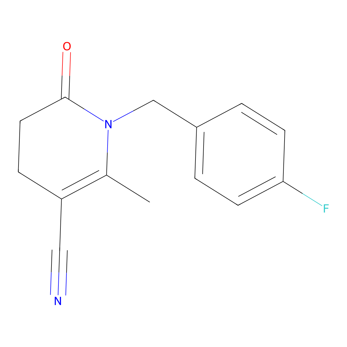 1-(4-Fluorobenzyl)-2-methyl-6-oxo-1,4,5,6-tetrahydropyridine-3-carbonitrile molecular structure, CAS 338748-69-9