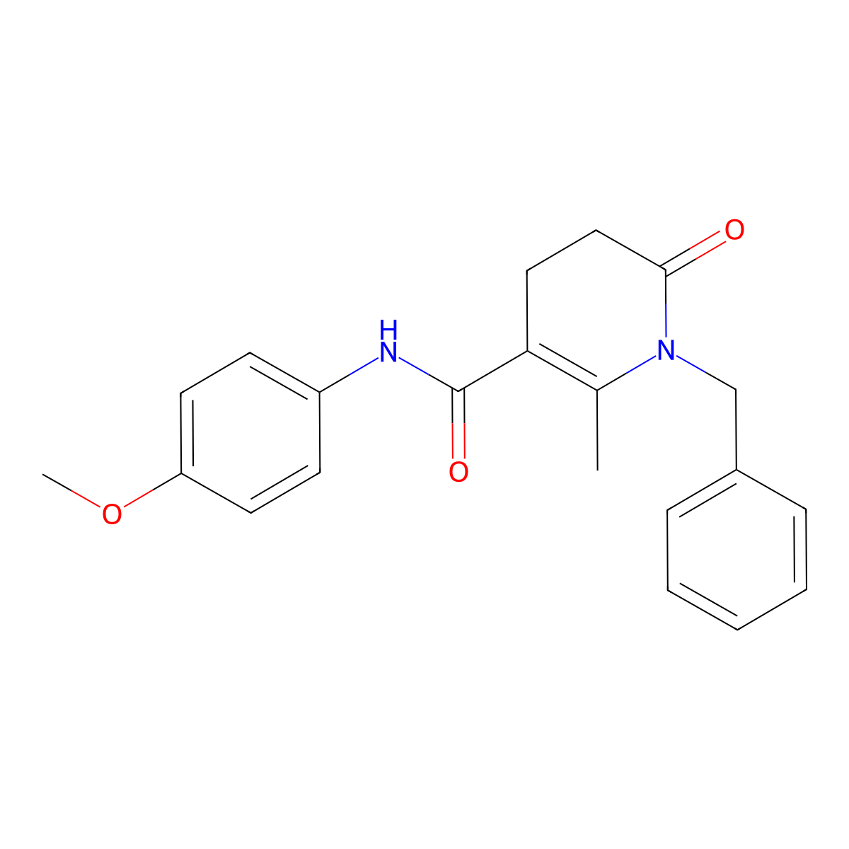 1-benzyl-N-(4-methoxyphenyl)-2-methyl-6-oxo-1,4,5,6-tetrahydro-3-pyridinecarboxamide molecular structure, CAS 338748-86-0
