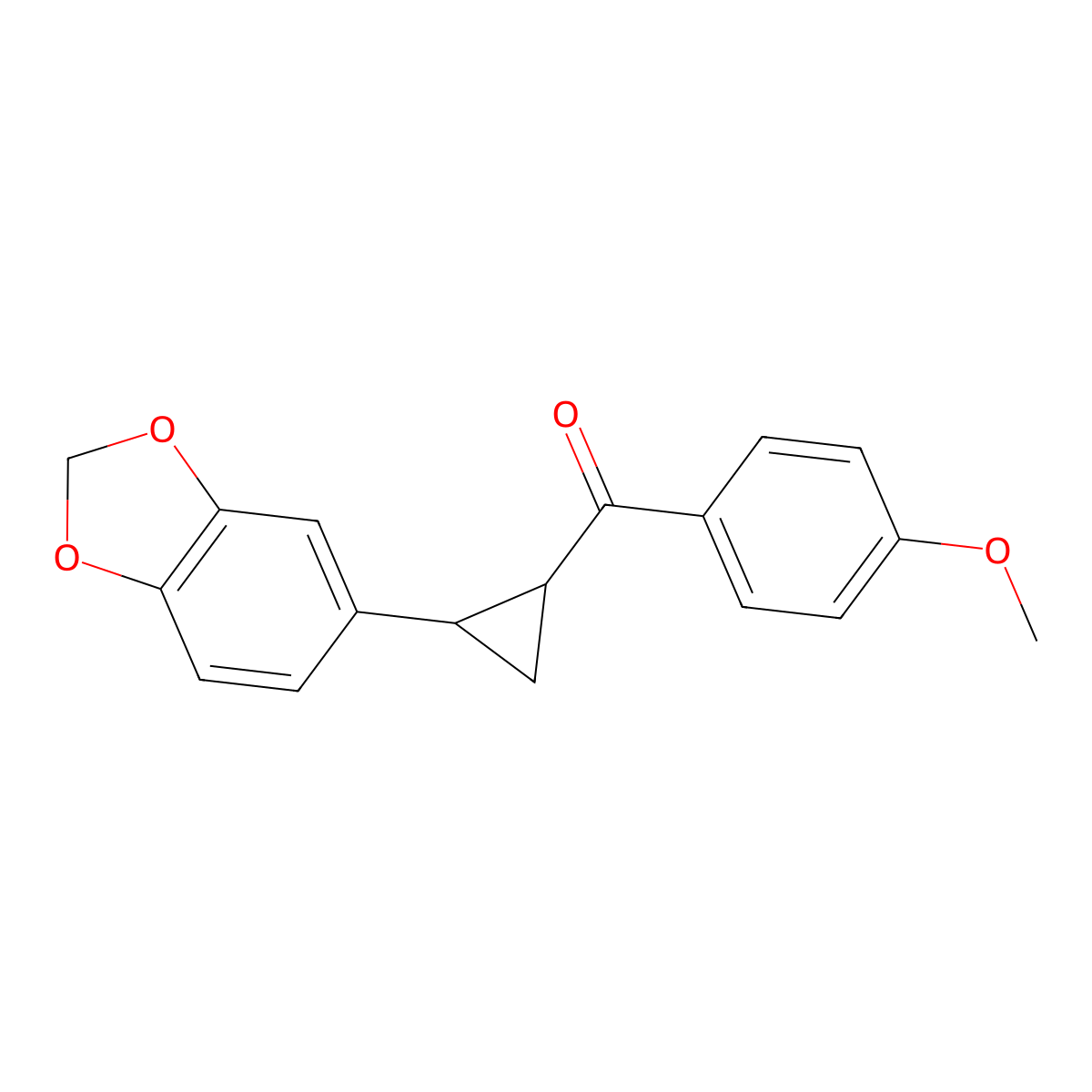 [2-(1,3-Benzodioxol-5-yl)cyclopropyl](4-methoxyphenyl)methanone molecular structure, CAS 338749-14-7