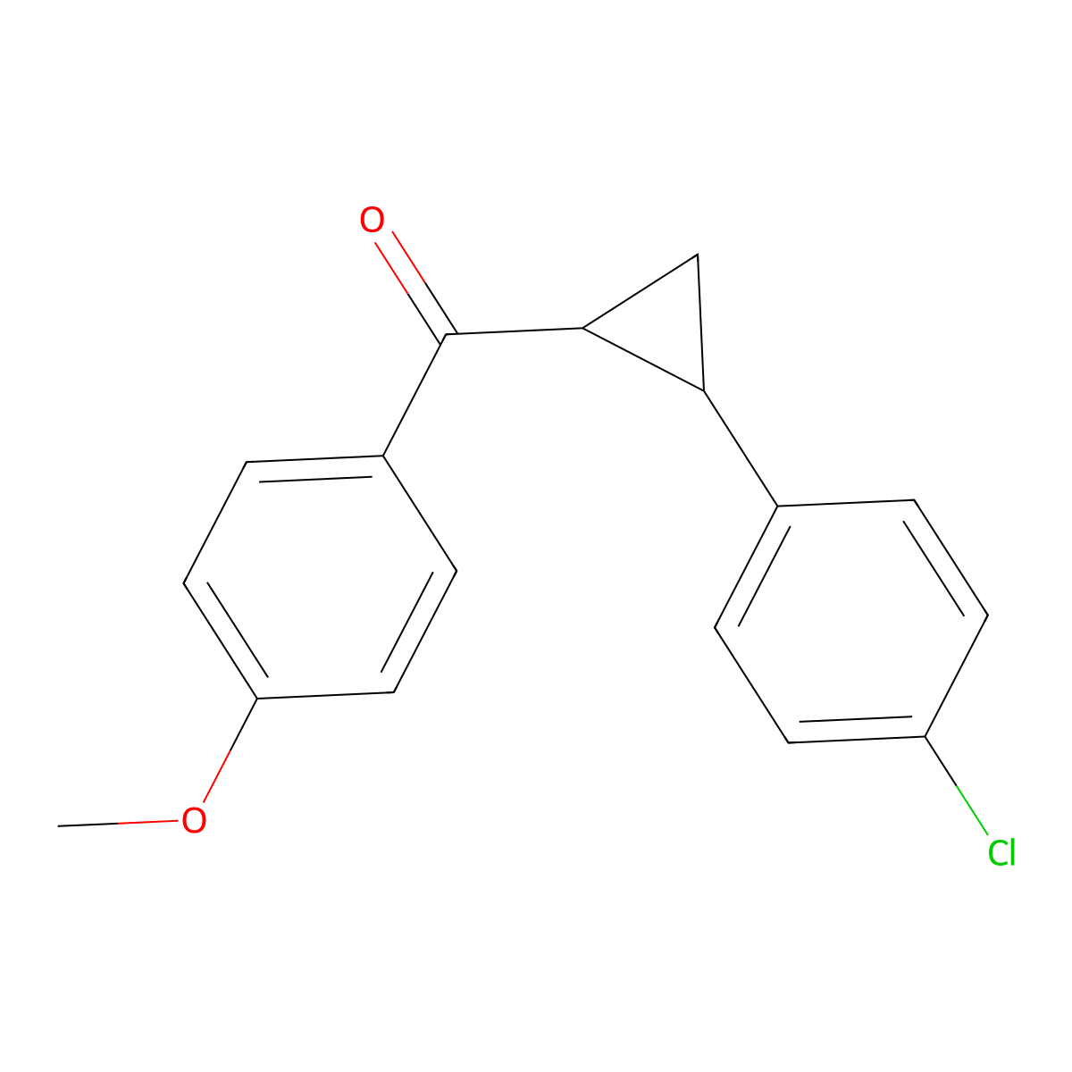 [2-(4-Chlorophenyl)cyclopropyl](4-methoxyphenyl)methanone molecular structure, CAS 338749-37-4