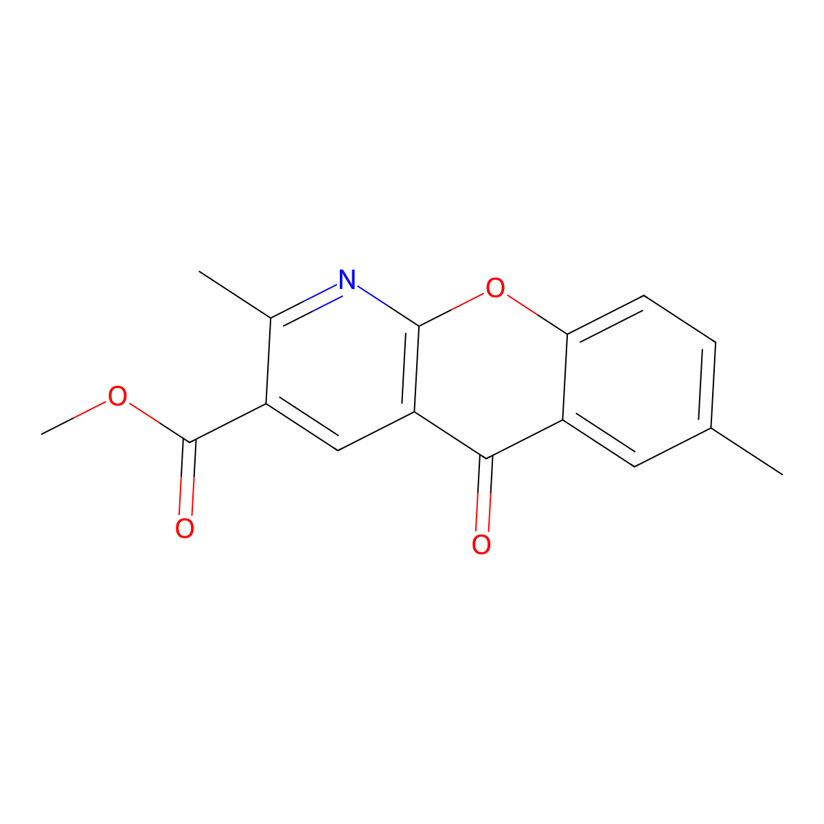 methyl 2,7-dimethyl-5-oxo-5H-chromeno[2,3-b]pyridine-3-carboxylate molecular structure, CAS 338751-36-3