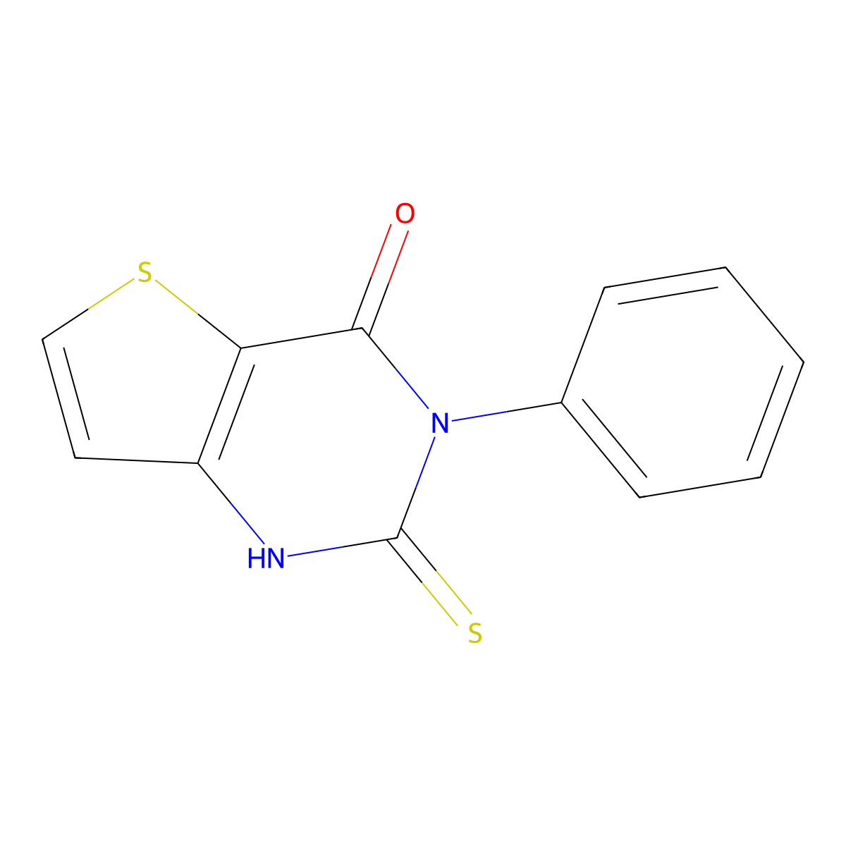 2-mercapto-3-phenylthieno[3,2-d]pyrimidin-4(3H)-one molecular structure, CAS 338751-59-0
