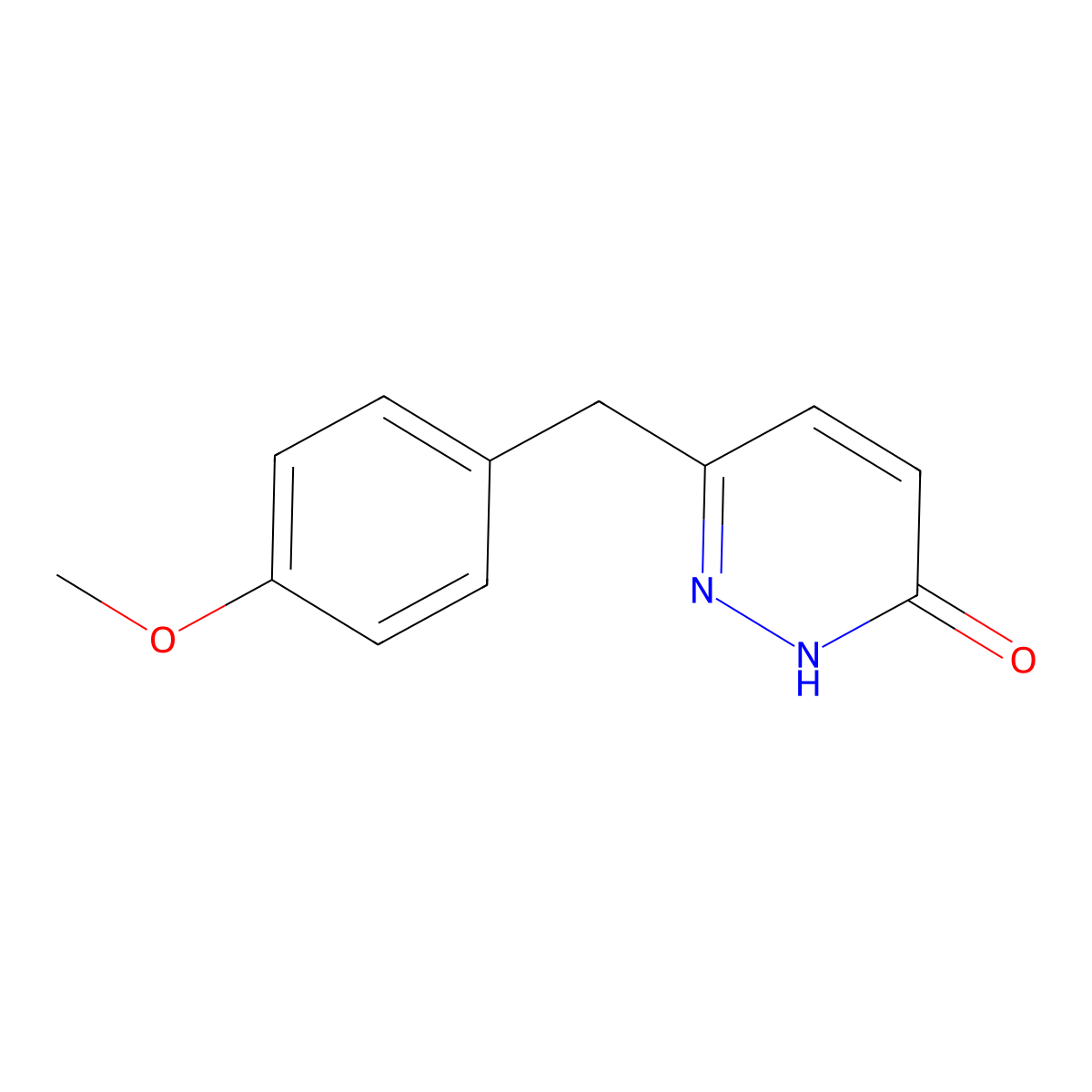 6-(4-Methoxybenzyl)-3-pyridazinol molecular structure, CAS 338753-01-8