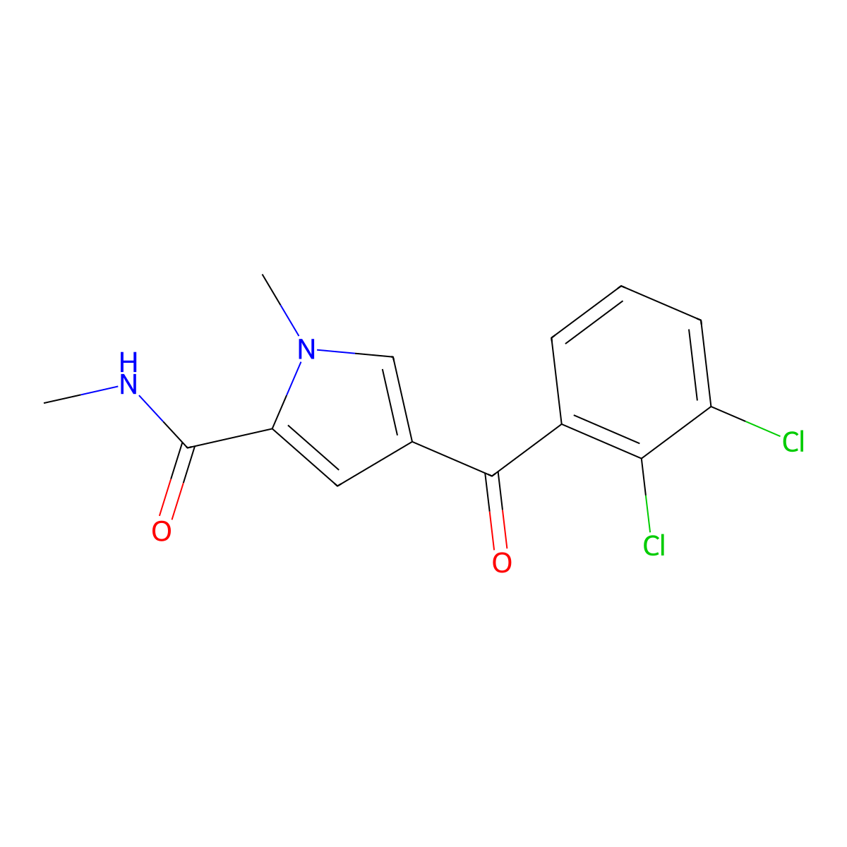 4-(2,3-dichlorobenzoyl)-N,1-dimethyl-1H-pyrrole-2-carboxamide molecular structure, CAS 338753-47-2