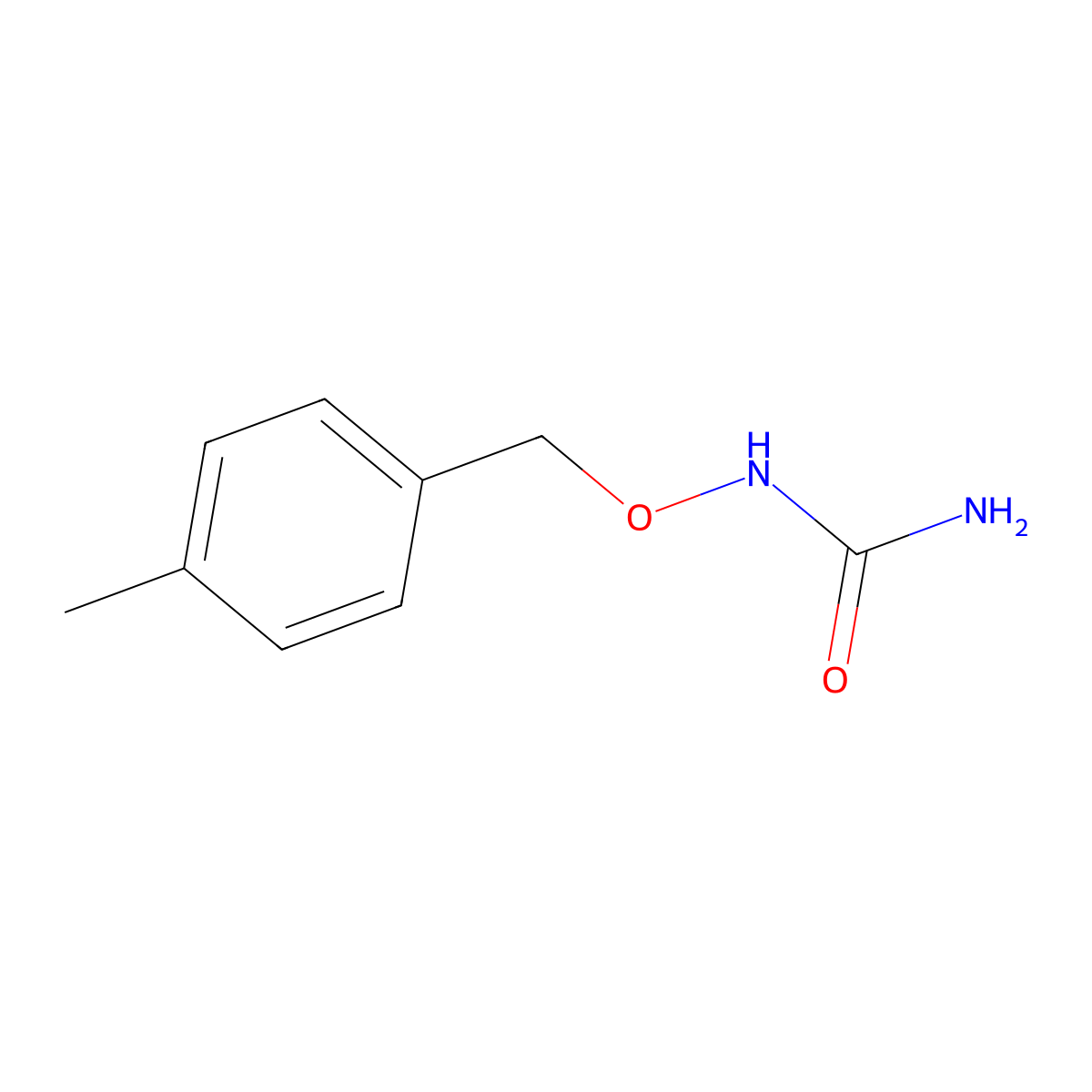 N-[(4-methylbenzyl)oxy]urea molecular structure, CAS 338756-47-1