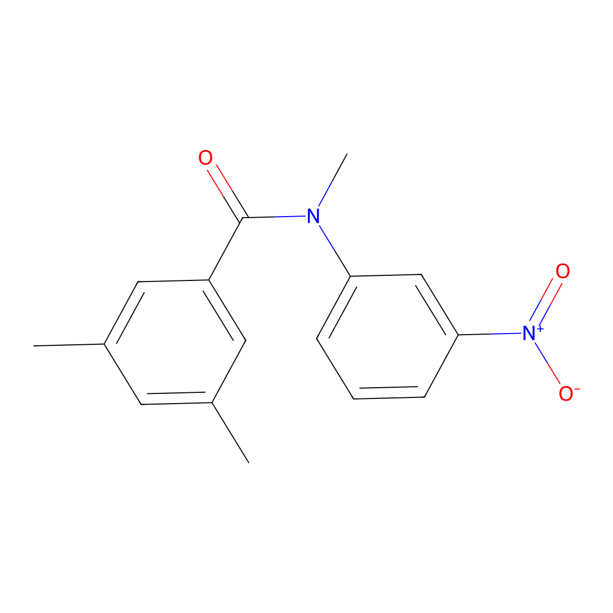 N,3,5-trimethyl-N-(3-nitrophenyl)benzamide molecular structure, CAS 338757-45-2