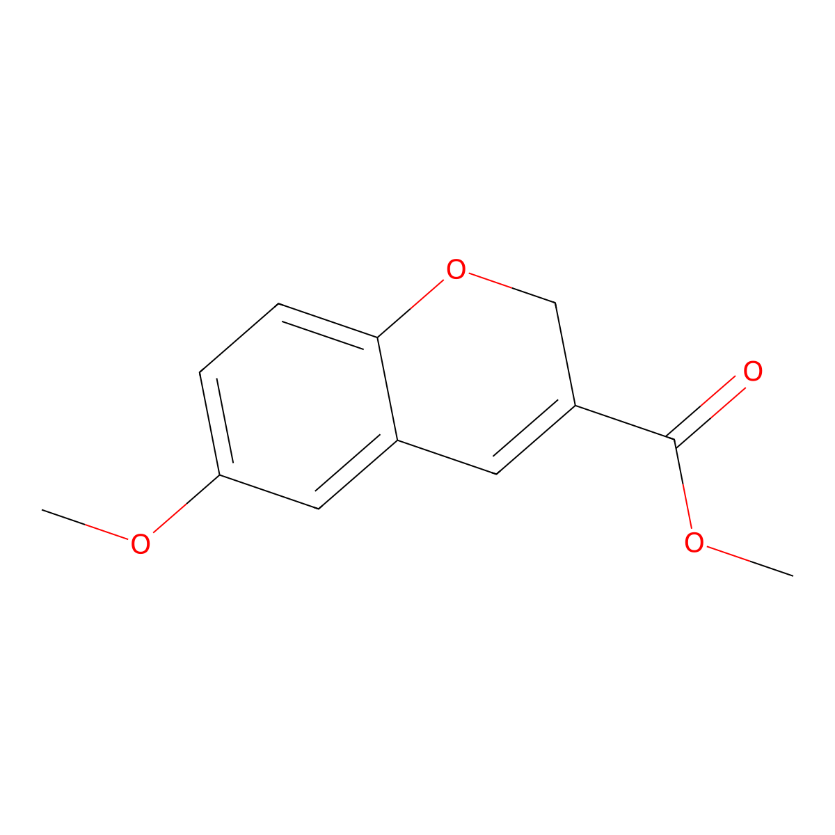 methyl 6-methoxy-2H-chromene-3-carboxylate molecular structure, CAS 338759-76-5