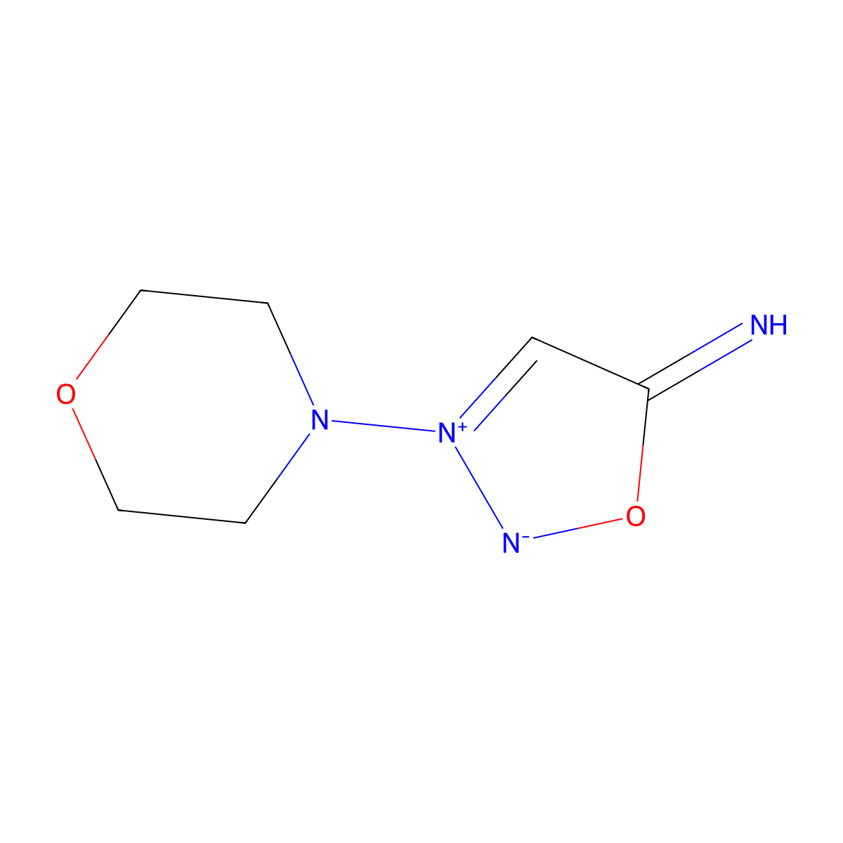 Linsidomine molecular structure, CAS 33876-97-0