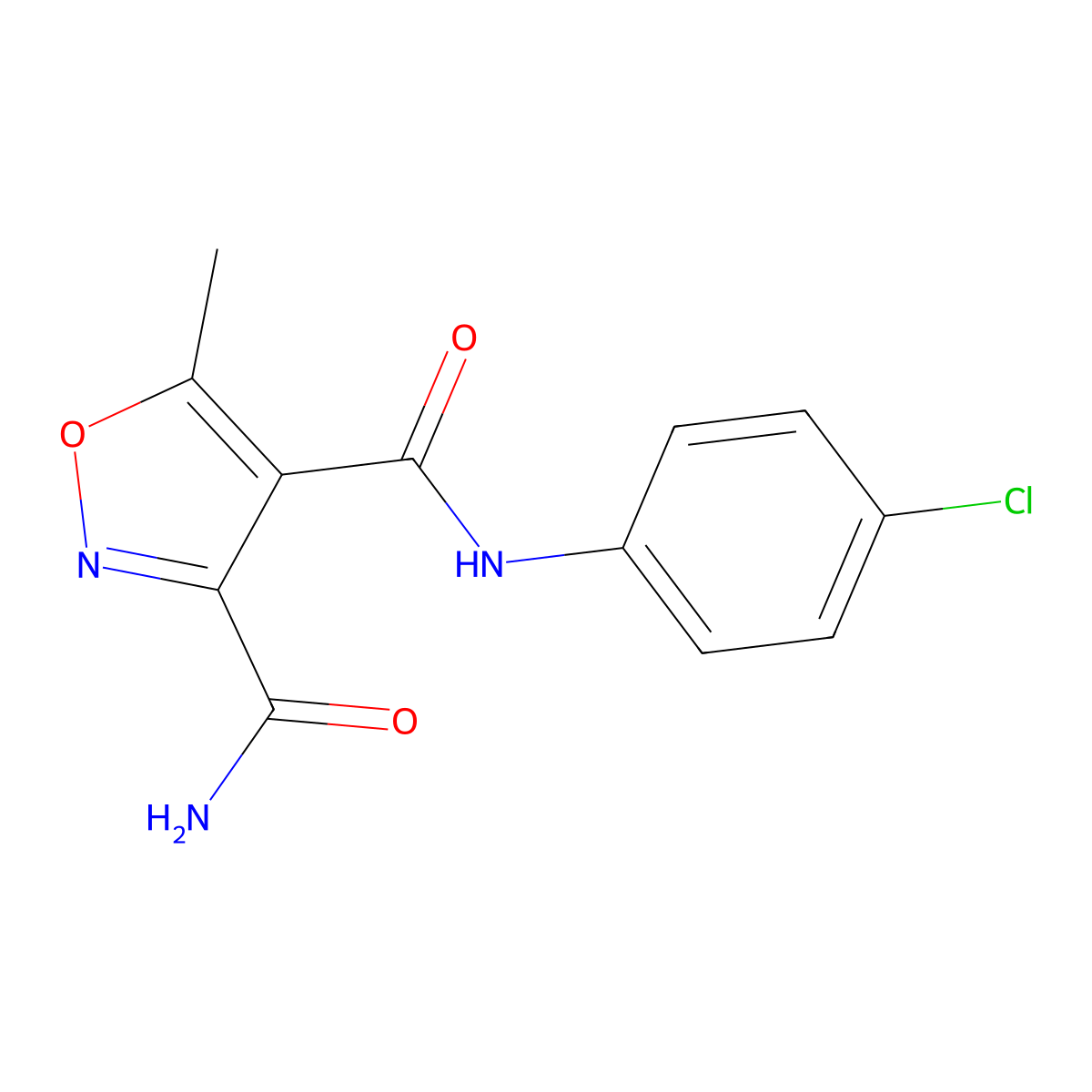 N~4~-(4-chlorophenyl)-5-methyl-3,4-isoxazoledicarboxamide molecular structure, CAS 338761-32-3