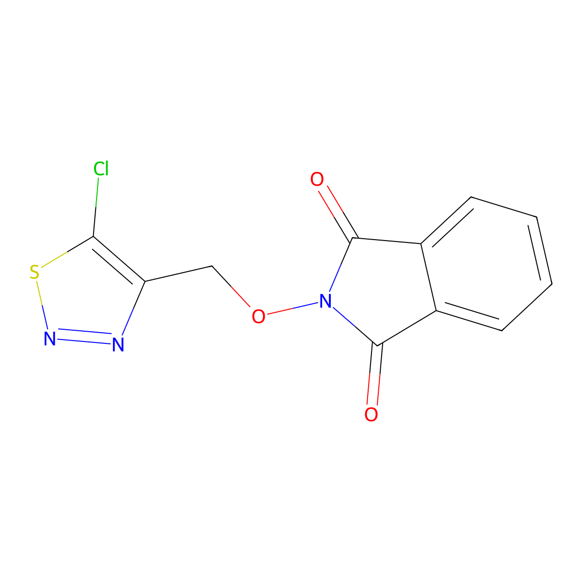 2-[(5-Chlorothiadiazol-4-yl)methoxy]isoindole-1,3-dione molecular structure, CAS 338761-46-9