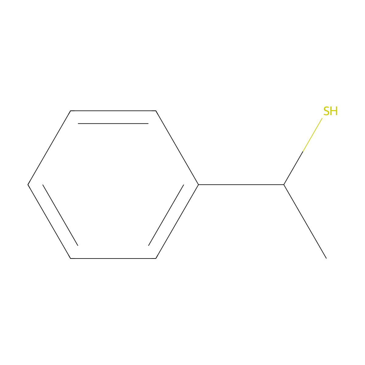 (S)-1-Phenylethanethiol molecular structure, CAS 33877-11-1
