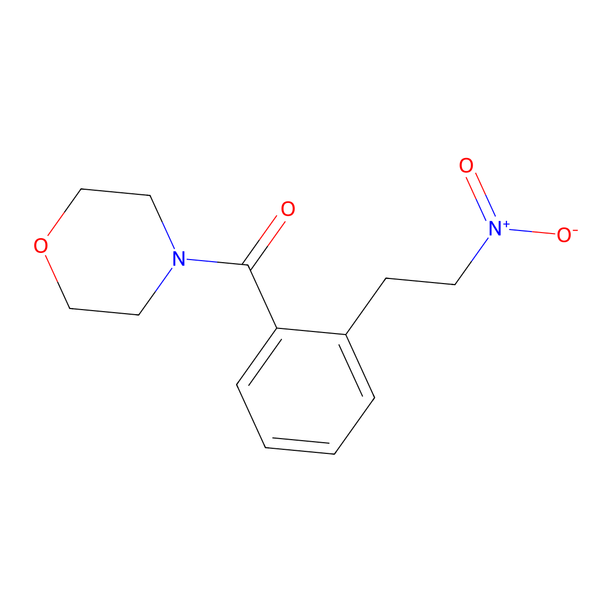 Morpholino(2-(2-nitroethyl)phenyl)methanone molecular structure, CAS 338770-86-8