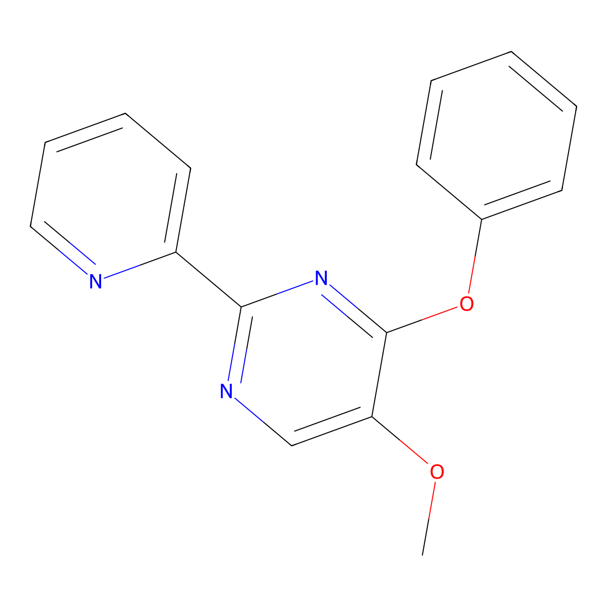 5-Methoxy-4-phenoxy-2-(2-pyridinyl)pyrimidine molecular structure, CAS 338771-21-4