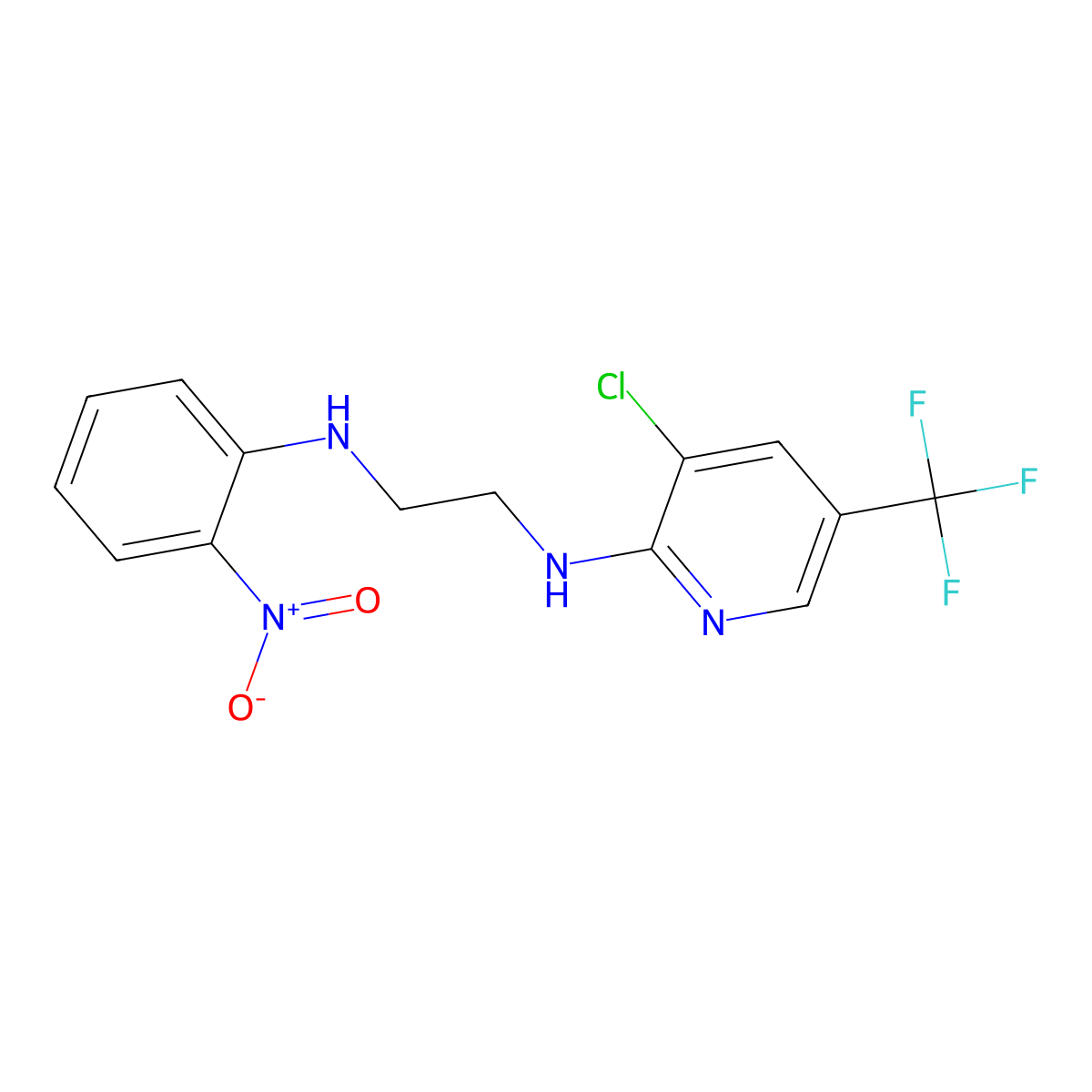N~1~-[3-chloro-5-(trifluoromethyl)-2-pyridinyl]-N~2~-(2-nitrophenyl)-1,2-ethanediamine molecular structure, CAS 338772-75-1