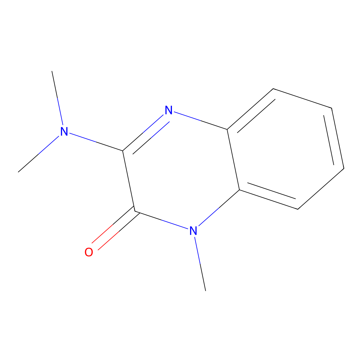 3-(dimethylamino)-1-methyl-2(1H)-quinoxalinone molecular structure, CAS 338774-60-0