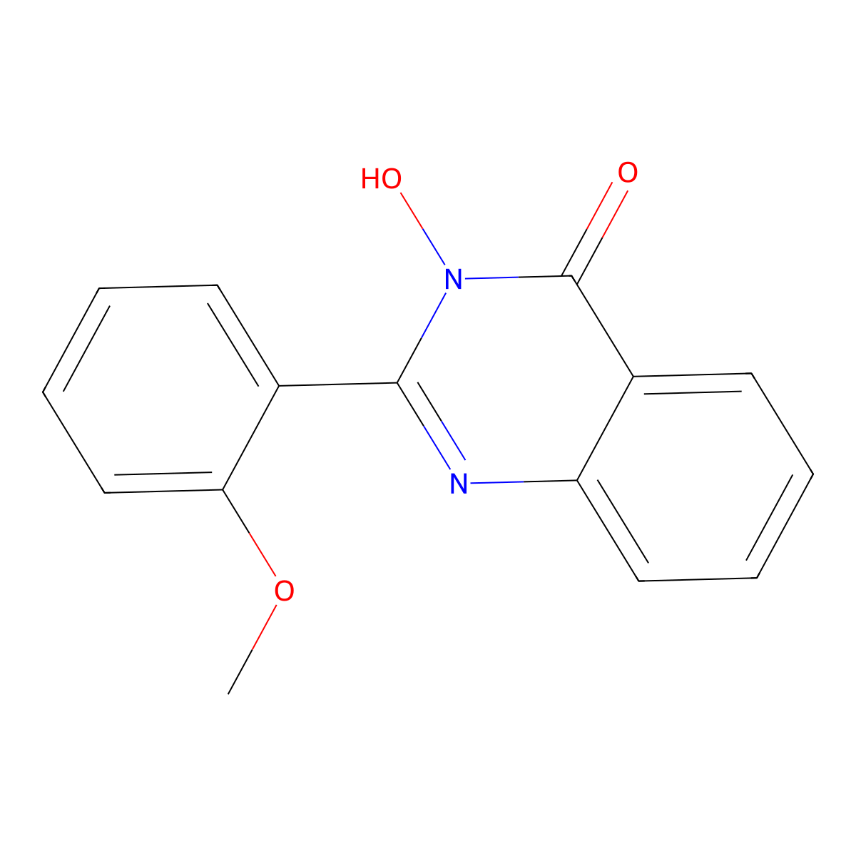 3-hydroxy-2-(2-methoxyphenyl)-4(3H)-quinazolinone molecular structure, CAS 338774-90-6