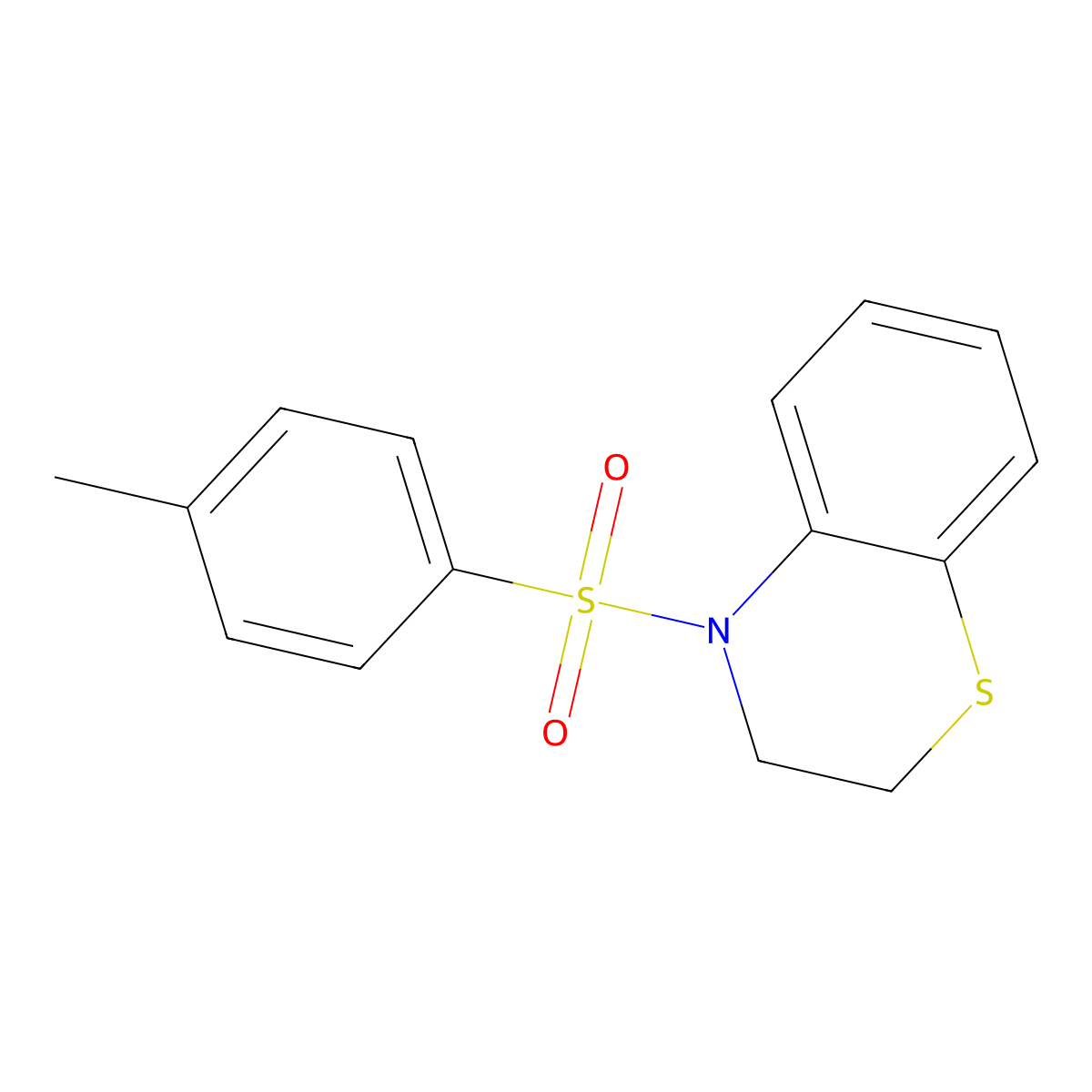 4-[(4-methylphenyl)sulfonyl]-3,4-dihydro-2H-1,4-benzothiazine molecular structure, CAS 338777-79-0