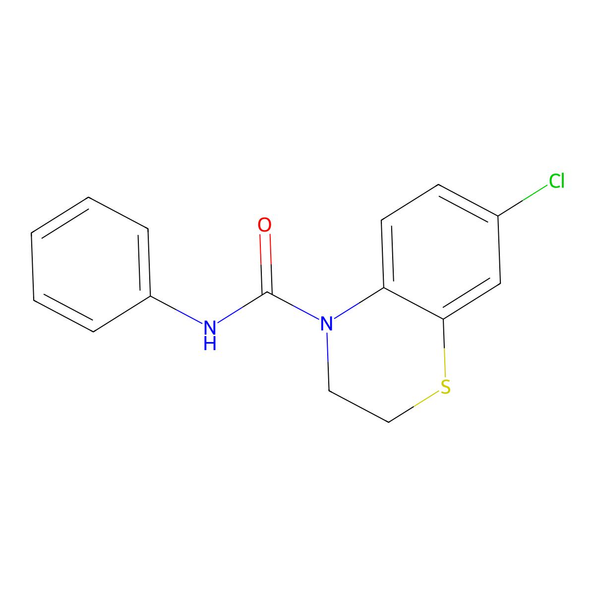7-chloro-N-phenyl-2,3-dihydro-4H-1,4-benzothiazine-4-carboxamide molecular structure, CAS 338777-97-2