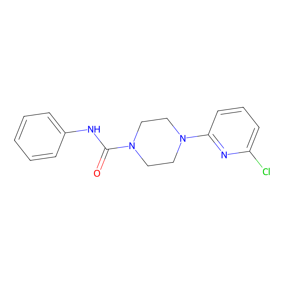 4-(6-chloro-2-pyridinyl)-N-phenyltetrahydro-1(2H)-pyrazinecarboxamide molecular structure, CAS 338778-03-3