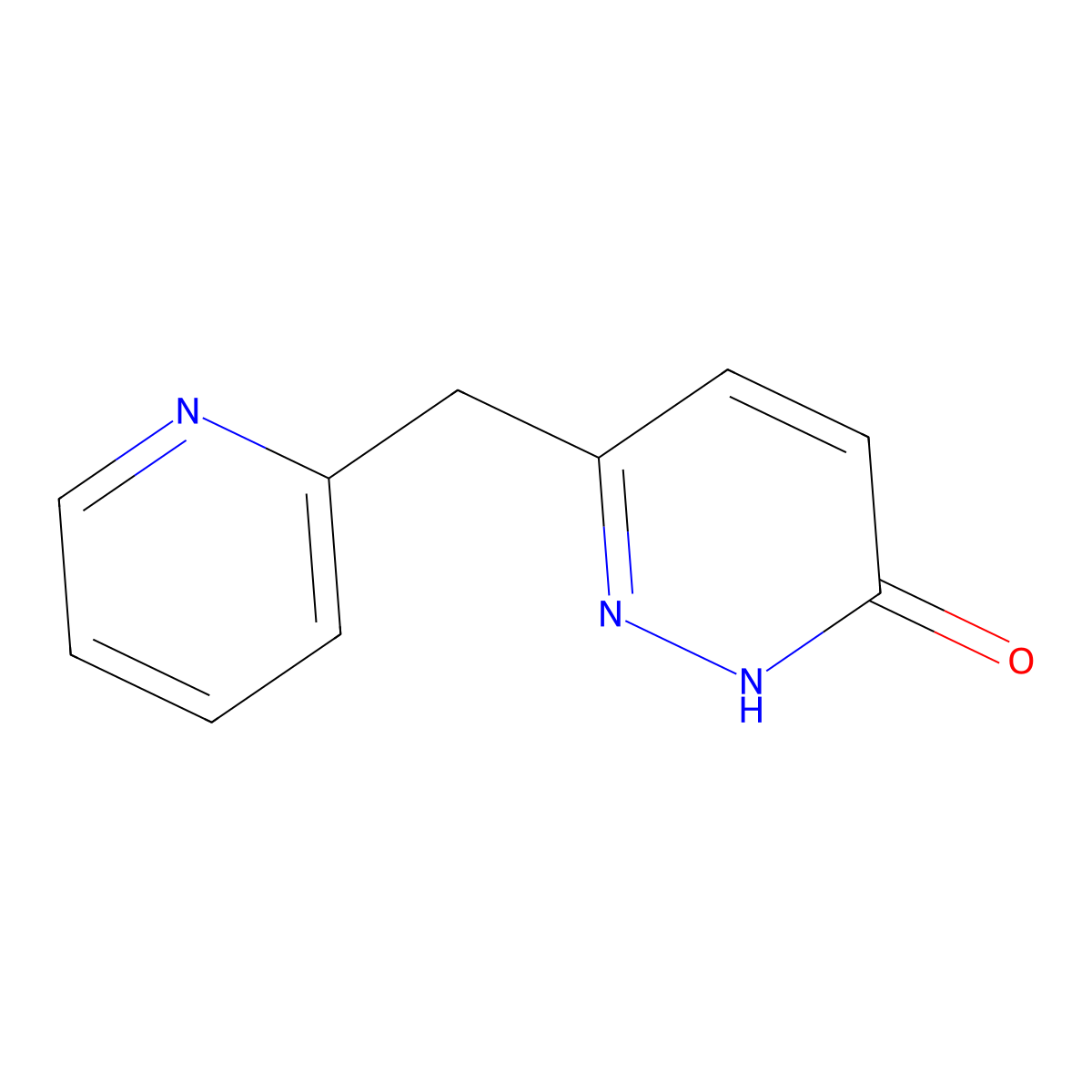 6-Pyridin-2-ylmethyl-pyridazin-3-ol molecular structure, CAS 338779-41-2