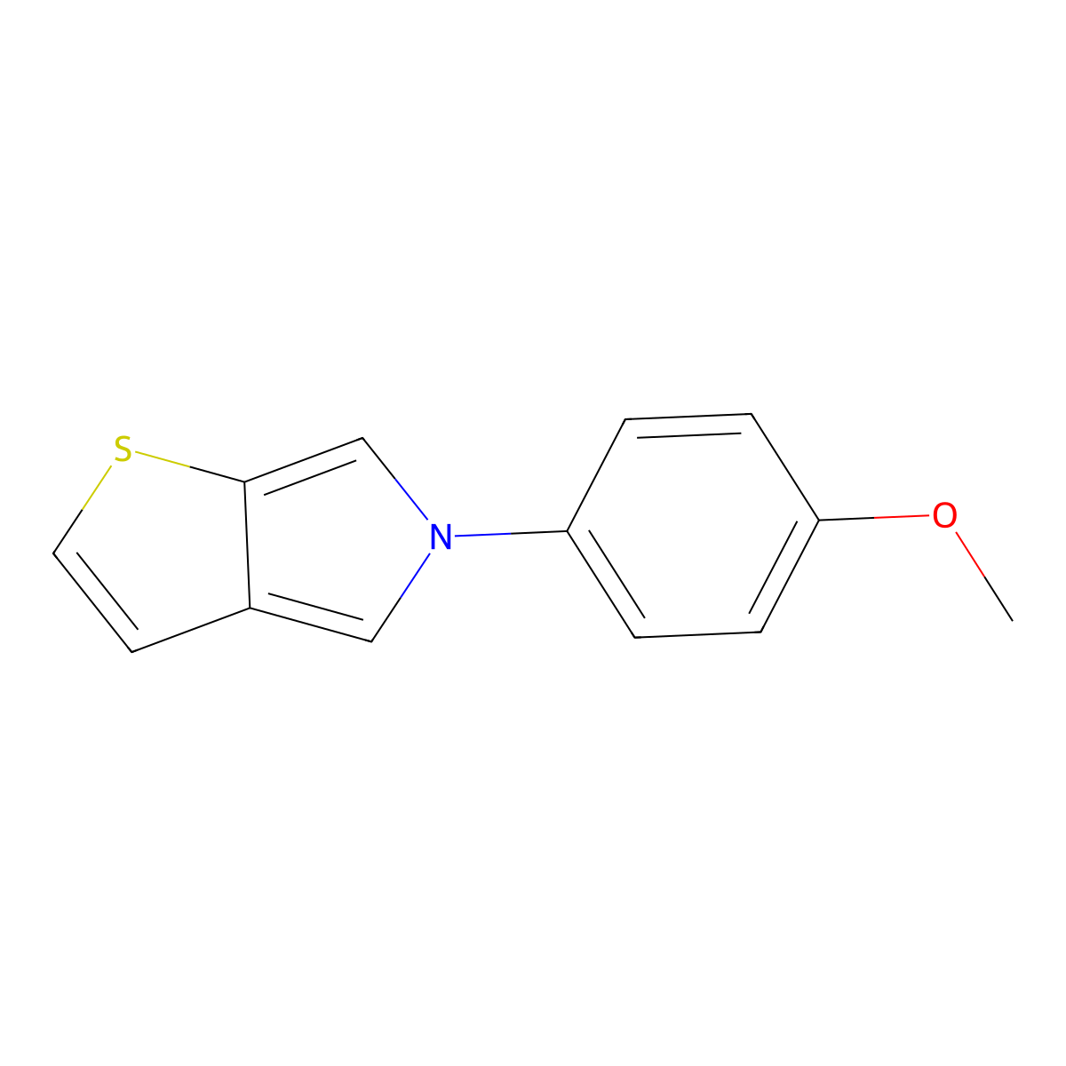 5-(4-methoxyphenyl)-5H-thieno[2,3-c]pyrrole molecular structure, CAS 338780-30-6