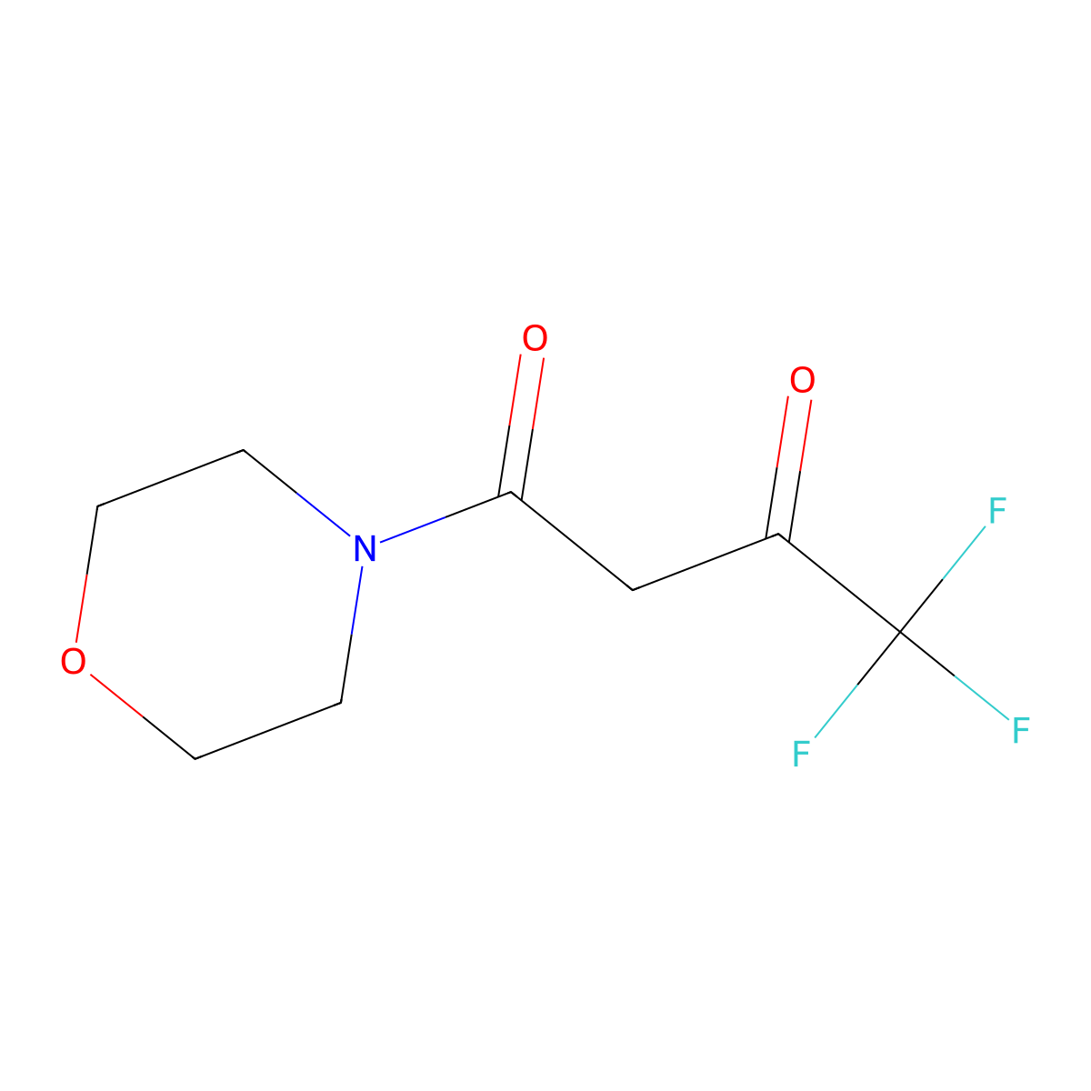 4,4,4-Trifluoro-1-morpholino-1,3-butanedione molecular structure, CAS 338792-91-9