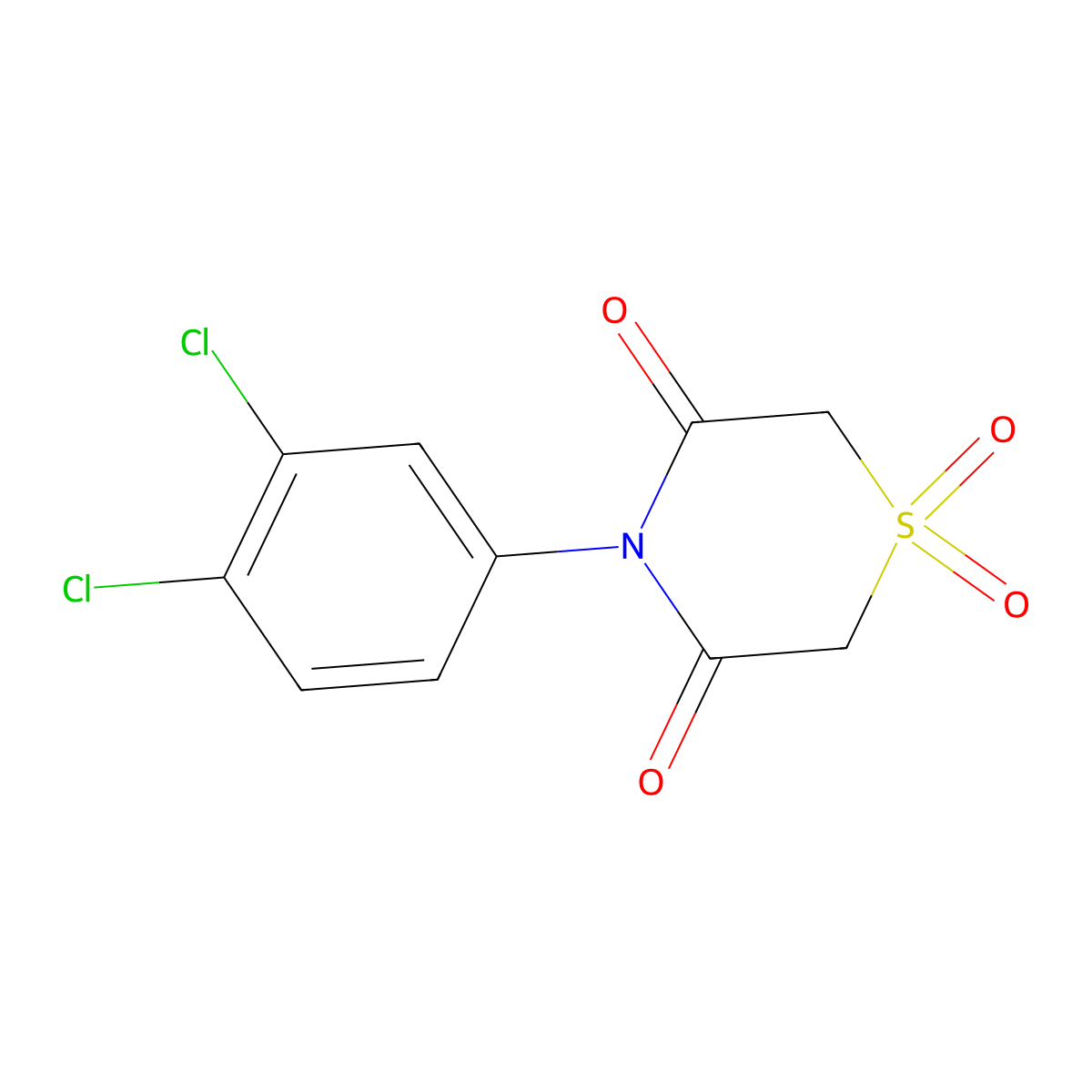 4-(3,4-Dichlorophenyl)-1lambda~6~,4-thiazinane-1,1,3,5-tetraone molecular structure, CAS 338793-77-4